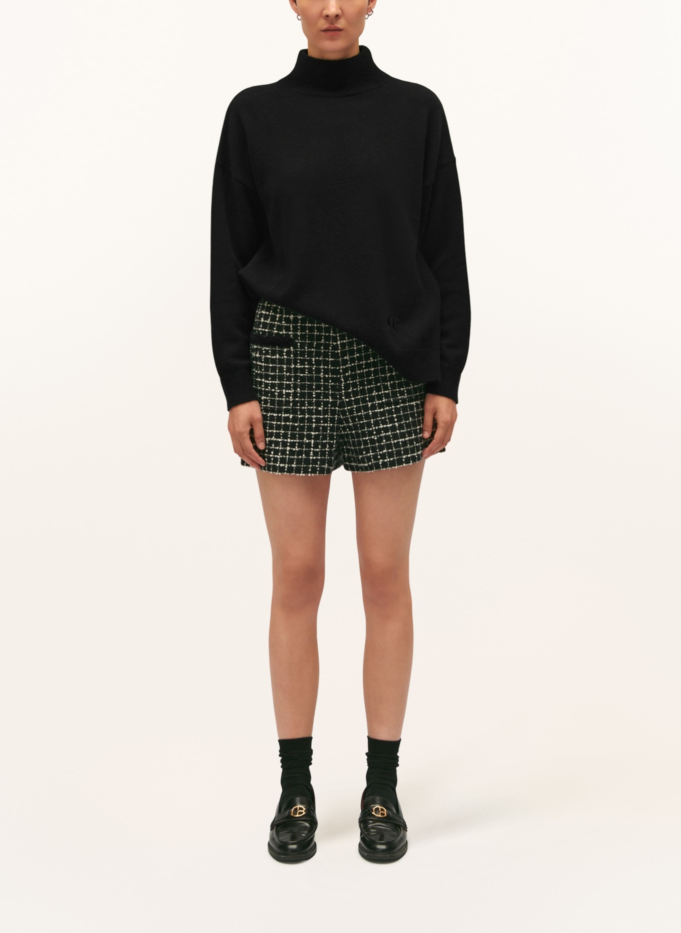 CLAUDIE PIERLOT Cashmere-Pullover, Farbe: SCHWARZ (Bild 2)