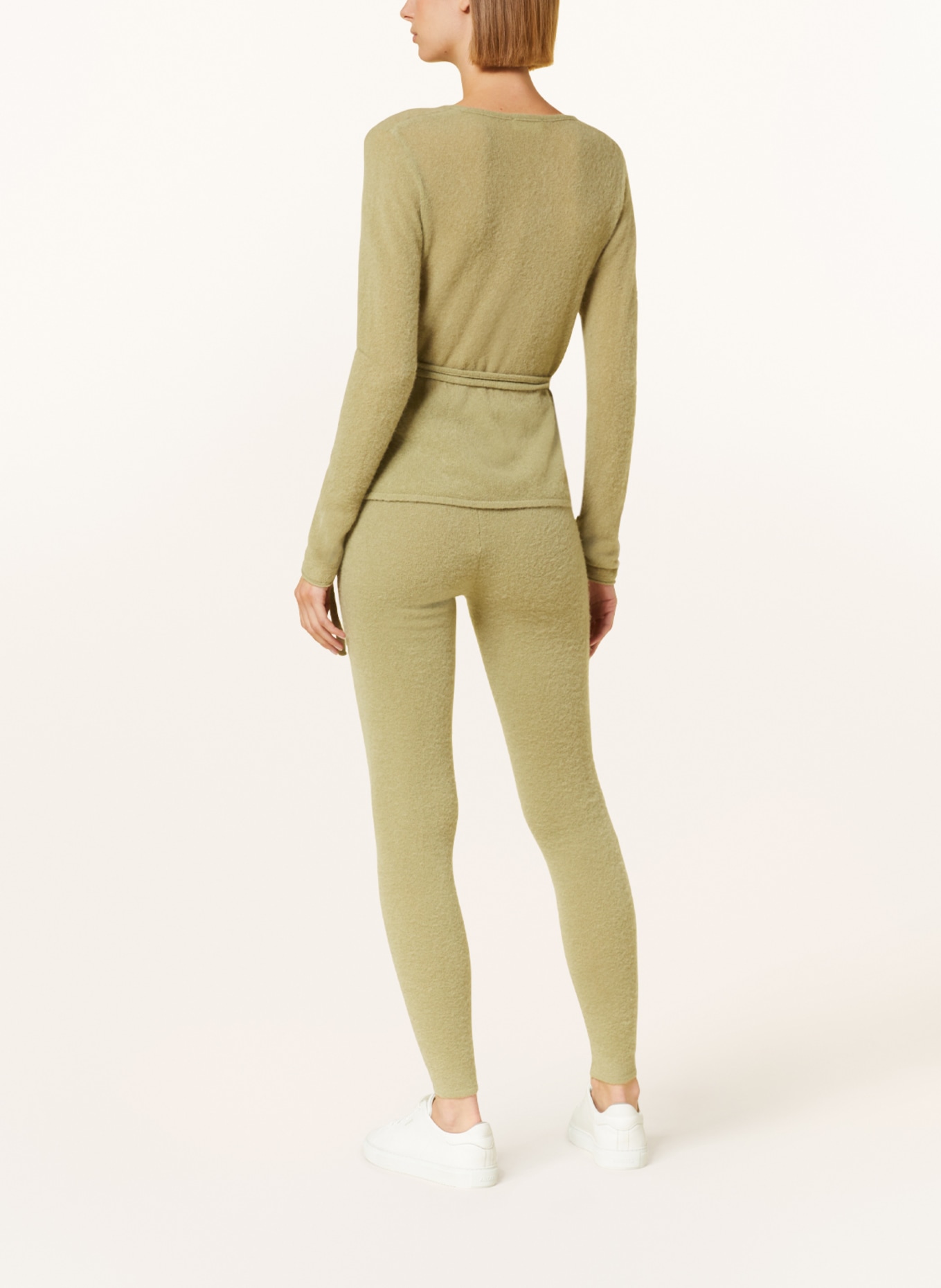 American Vintage Knit trousers, Color: LIGHT GREEN (Image 3)