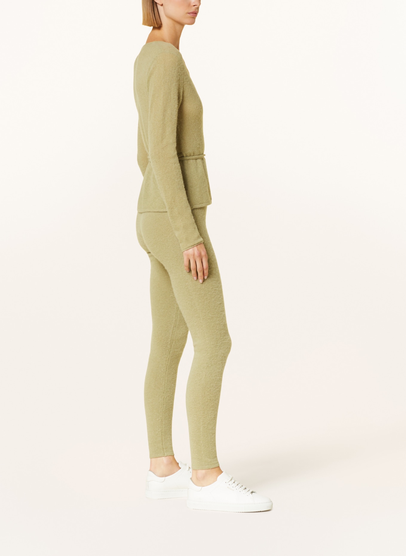 American Vintage Knit trousers, Color: LIGHT GREEN (Image 4)