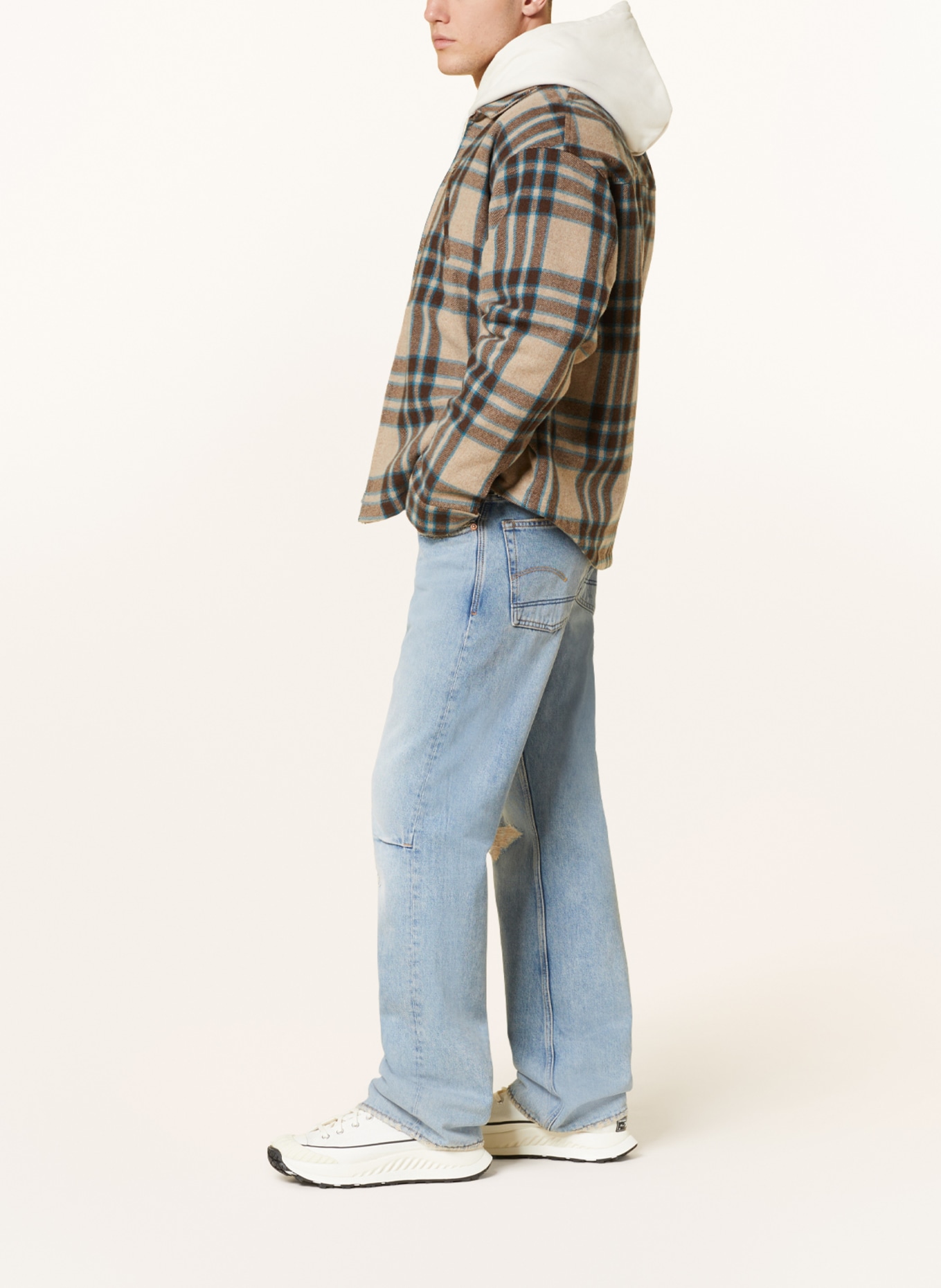 G-Star RAW Destroyed jeans LENNEY BOOTCUT regular fit, Color: G672 sun faded ripped fogbow (Image 4)