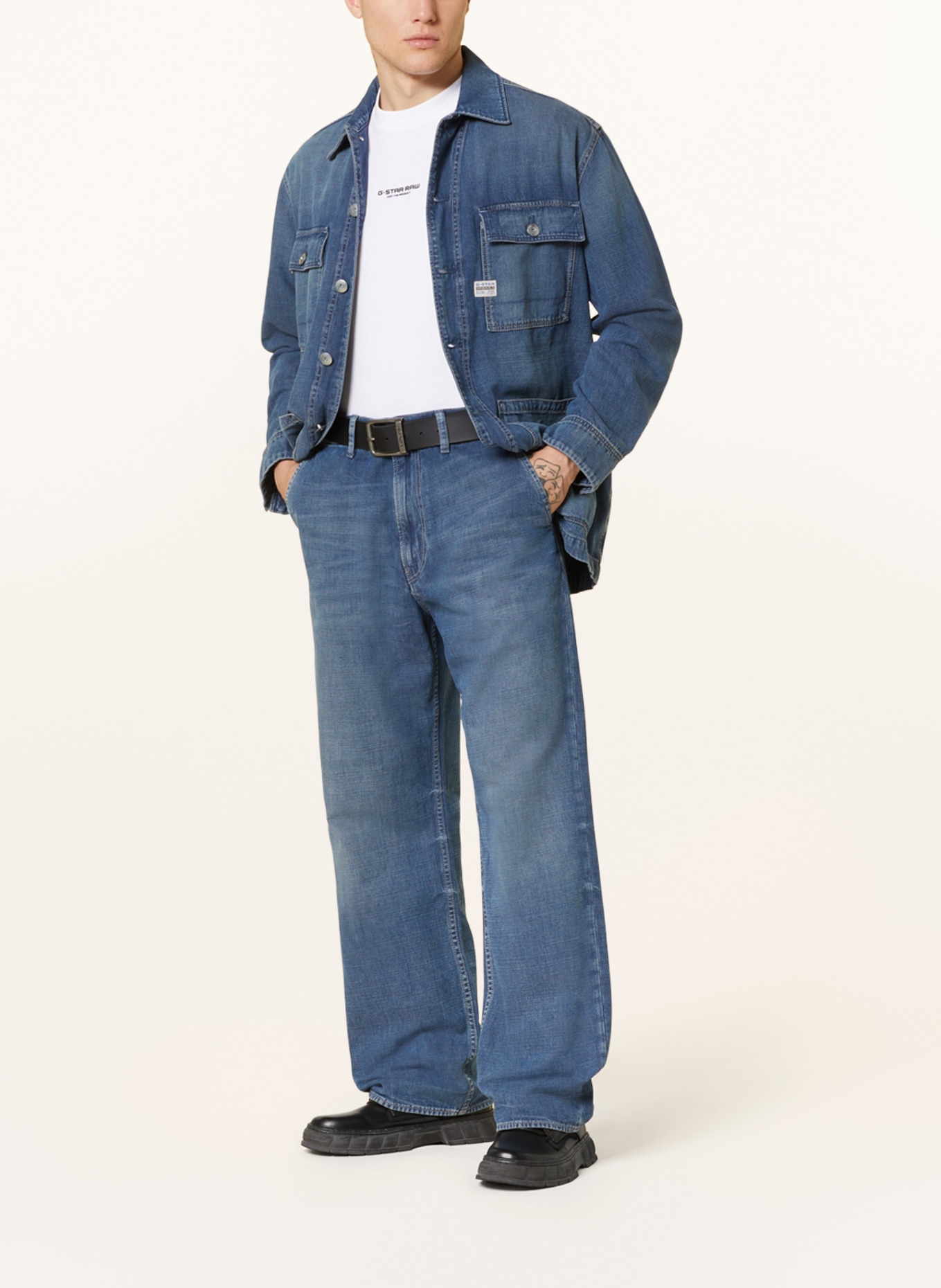 G-Star RAW Jeans MODSON Relaxed Fit, Farbe: G329 faded mallard blue (Bild 2)