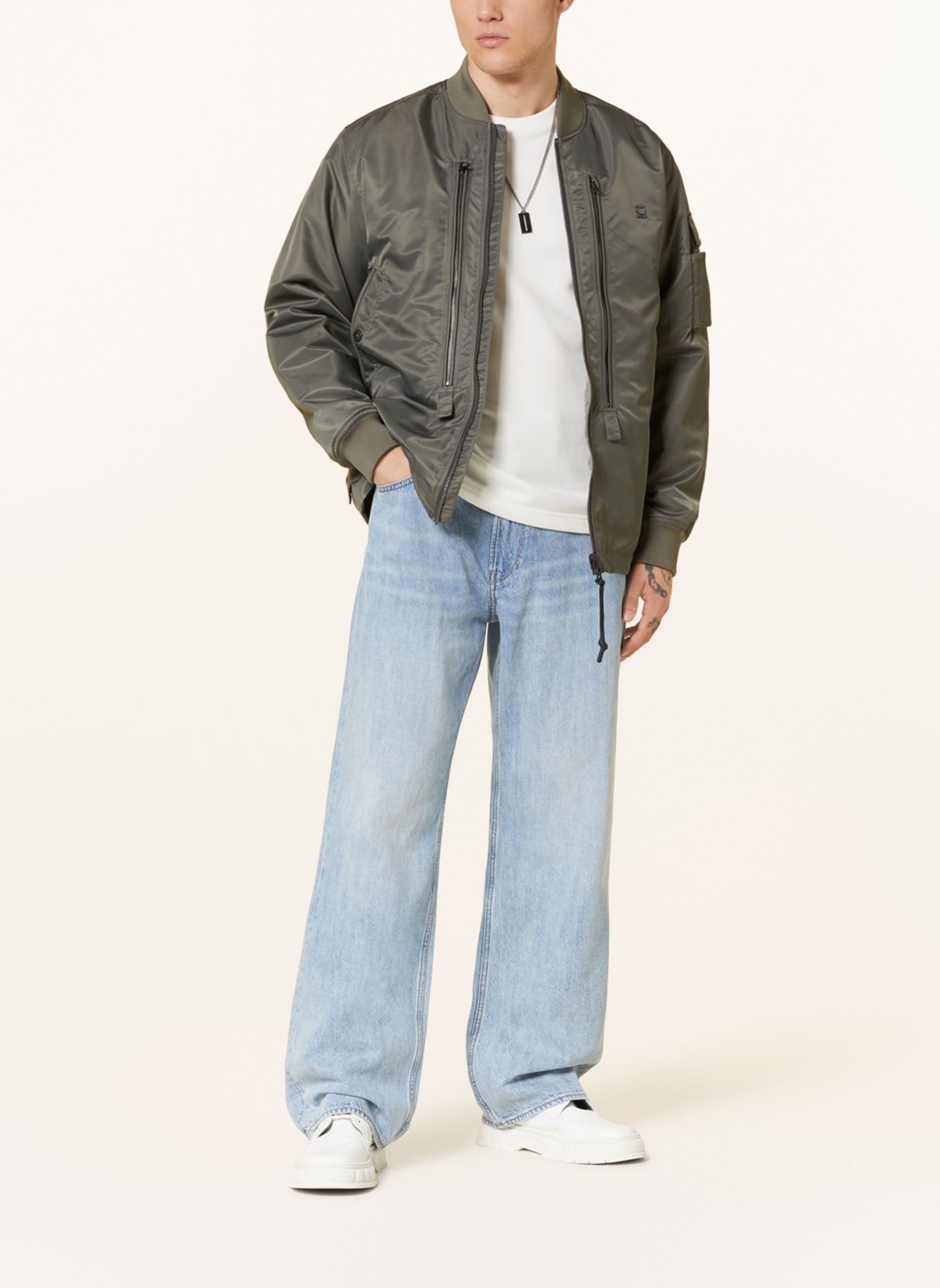 G-Star RAW Jeansy TYPE 96 LOOSE relaxed straight fit, Kolor: G339 sun faded cloudburst (Obrazek 2)