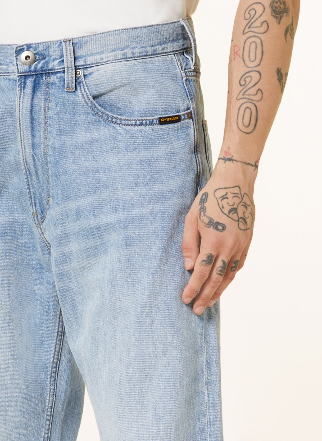 G-Star RAW Jeans TYPE 96 LOOSE relaxed straight fit, Color: G339 sun faded cloudburst (Image 5)