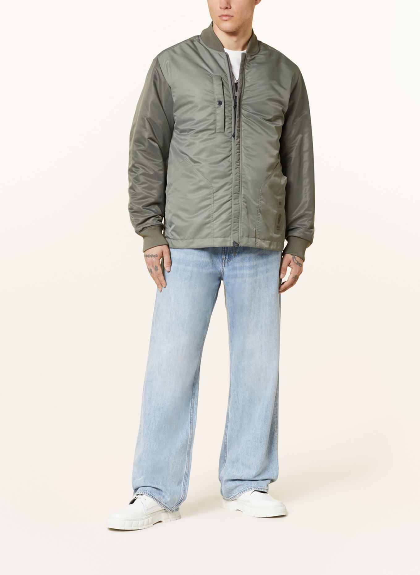 G-Star RAW Reversible bomber jacket DECK, Color: GRAY (Image 2)