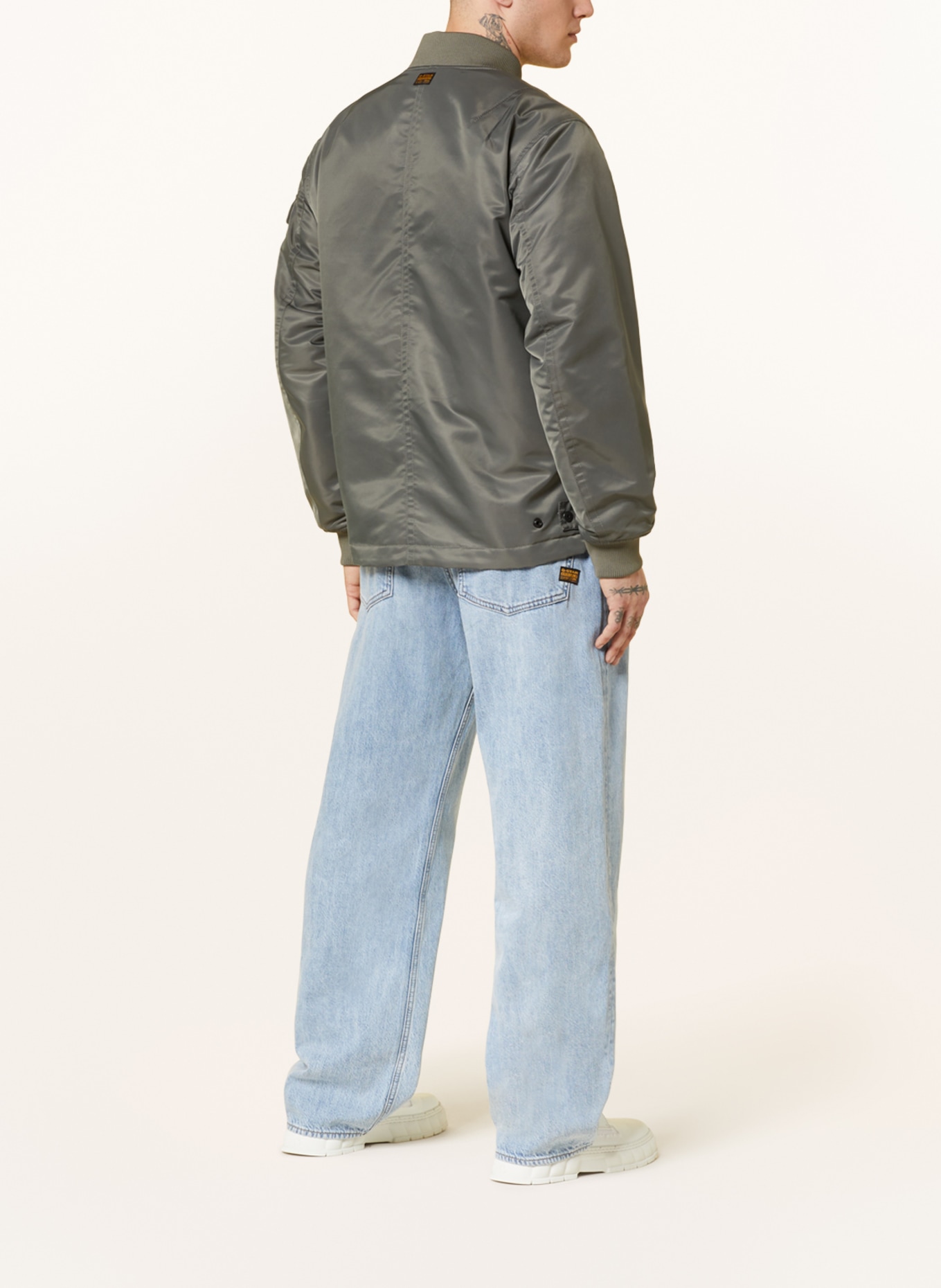 G-Star RAW Reversible bomber jacket DECK, Color: GRAY (Image 3)