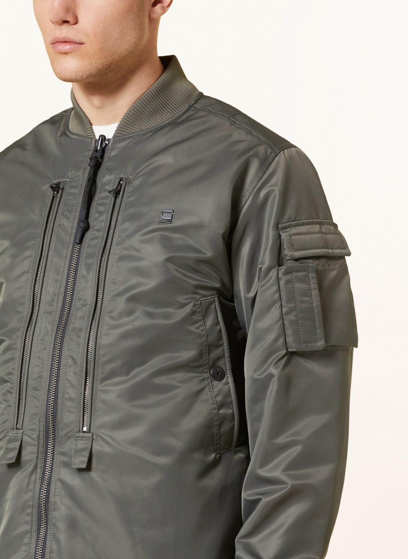 G-Star RAW Reversible bomber jacket DECK, Color: GRAY (Image 5)