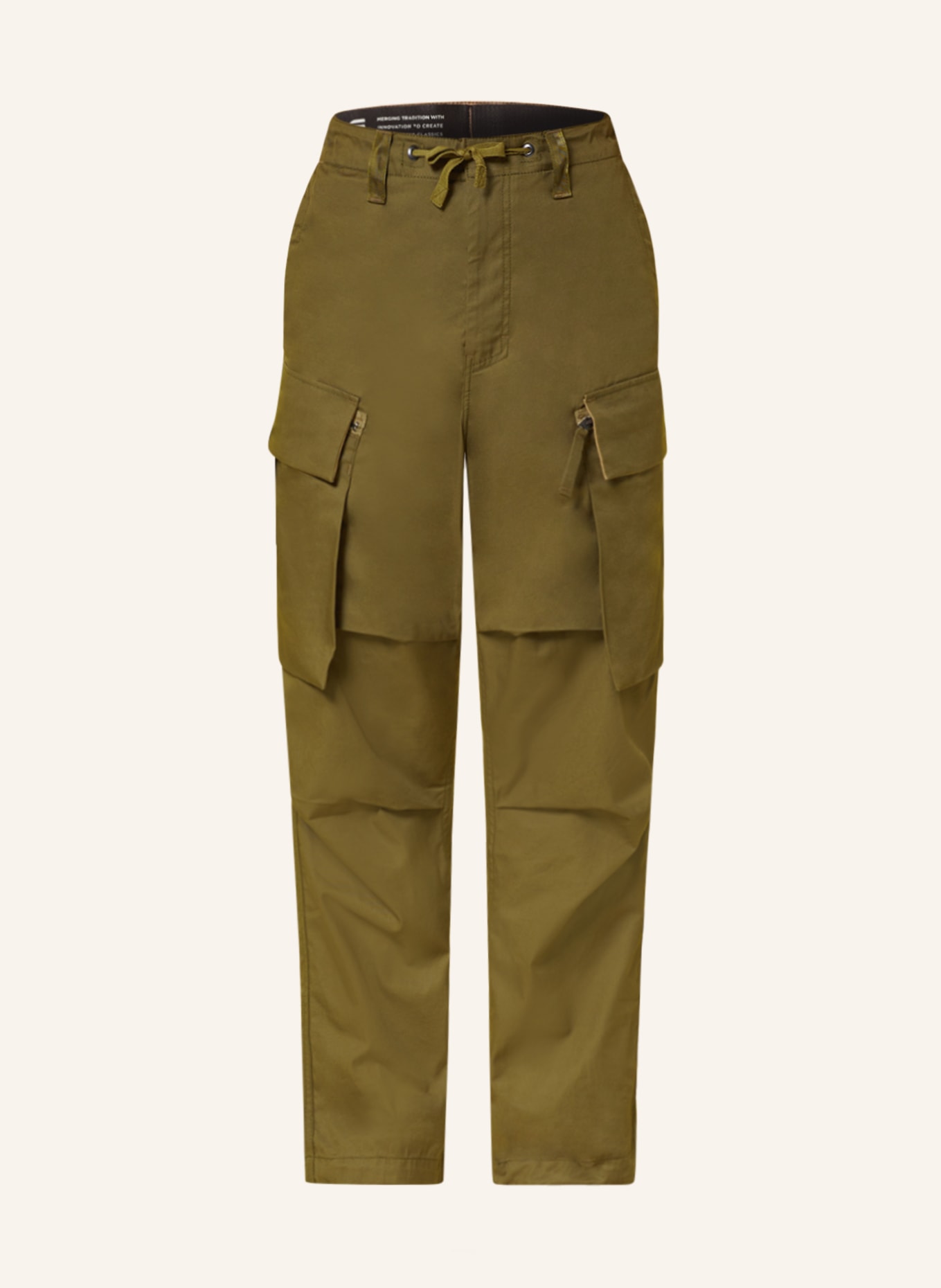 G-Star RAW Cargo pants R-3N BALLOON CARGO relaxed tapered fit, Color: OLIVE (Image 1)