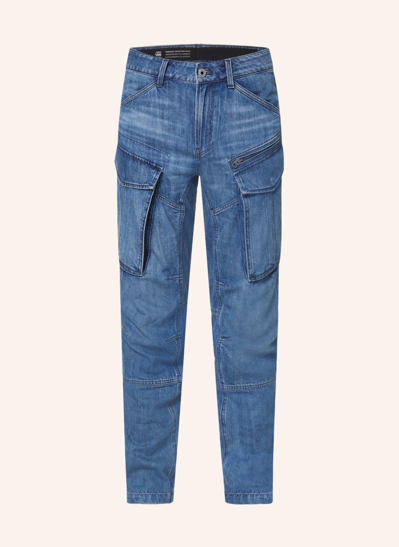 G-Star RAW Jeans Straight Tapered Fit, Farbe: G326 faded cliffside blue (Bild 1)