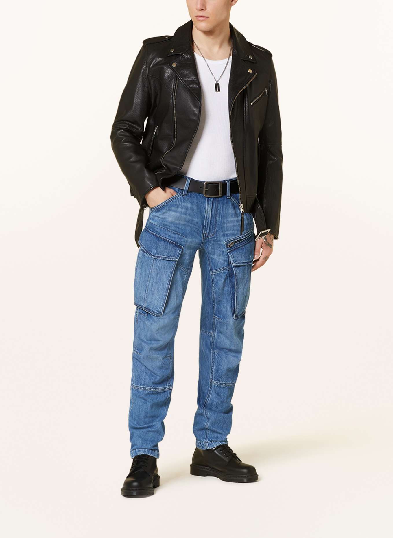 G-Star RAW Jeansy straight tapered fit, Kolor: G326 faded cliffside blue (Obrazek 2)