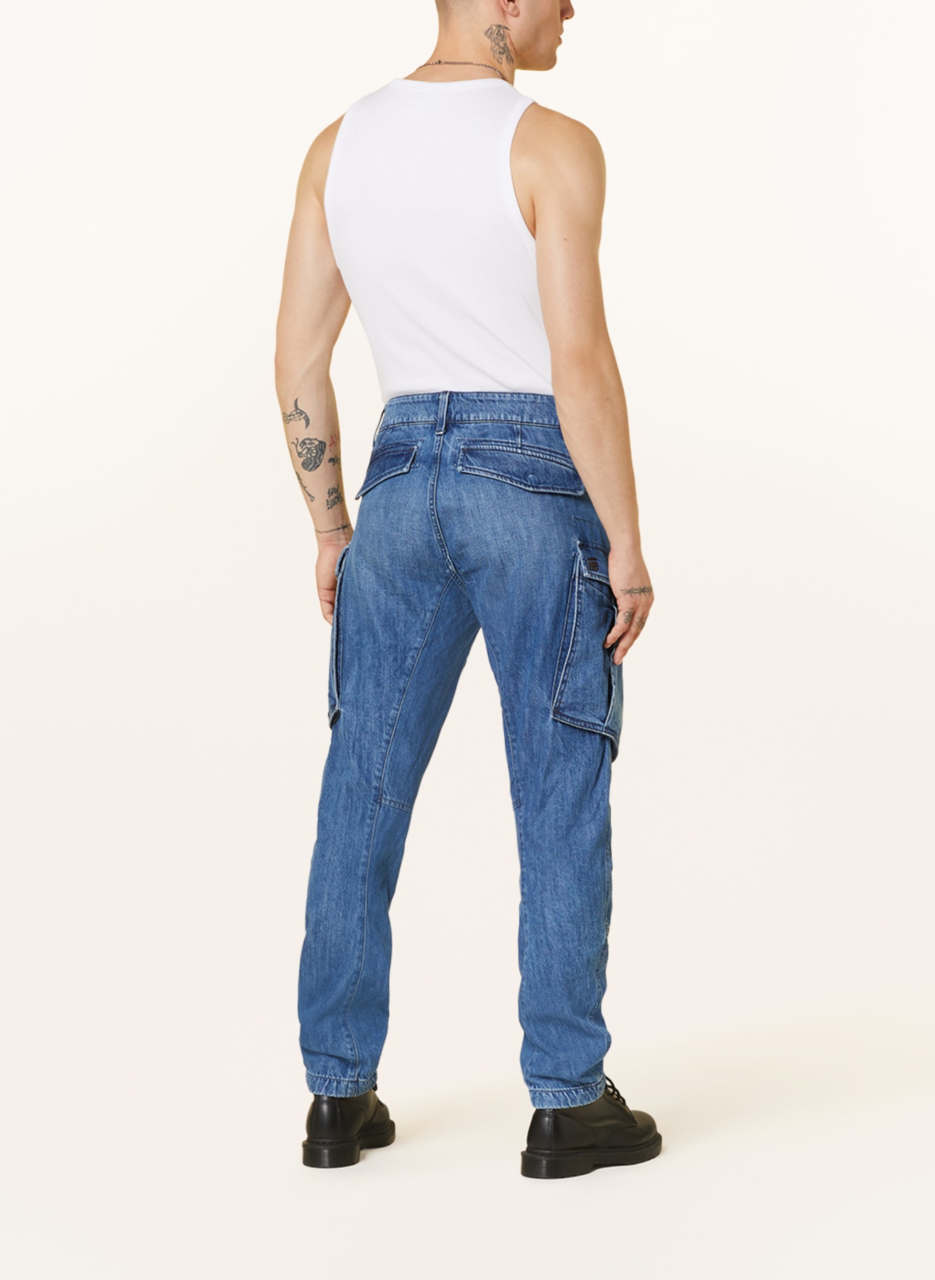 G-Star RAW Jeans Straight Tapered Fit, Farbe: G326 faded cliffside blue (Bild 3)