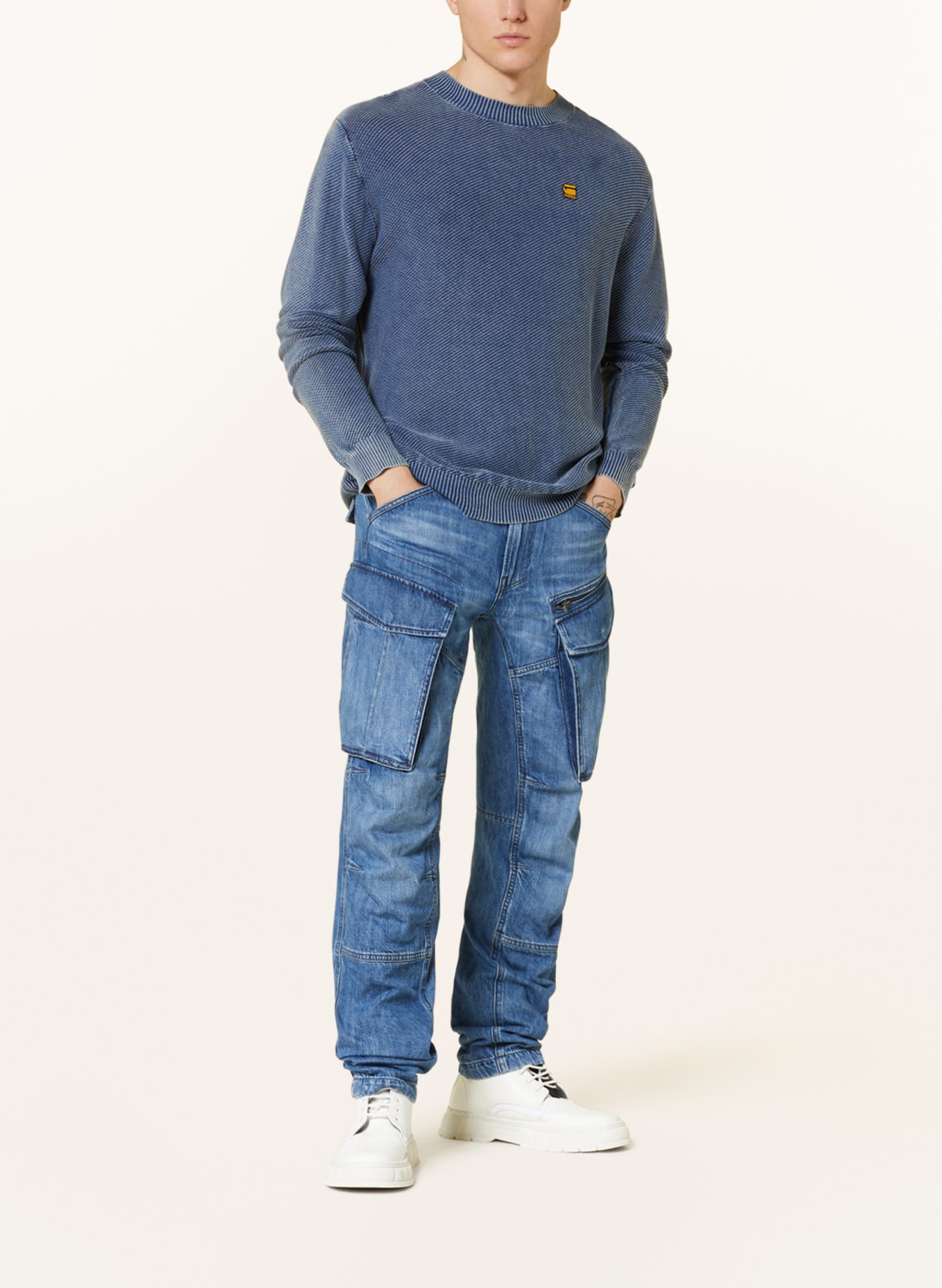 G-Star RAW Sweater INDIGO MOSS, Color: BLUE (Image 2)