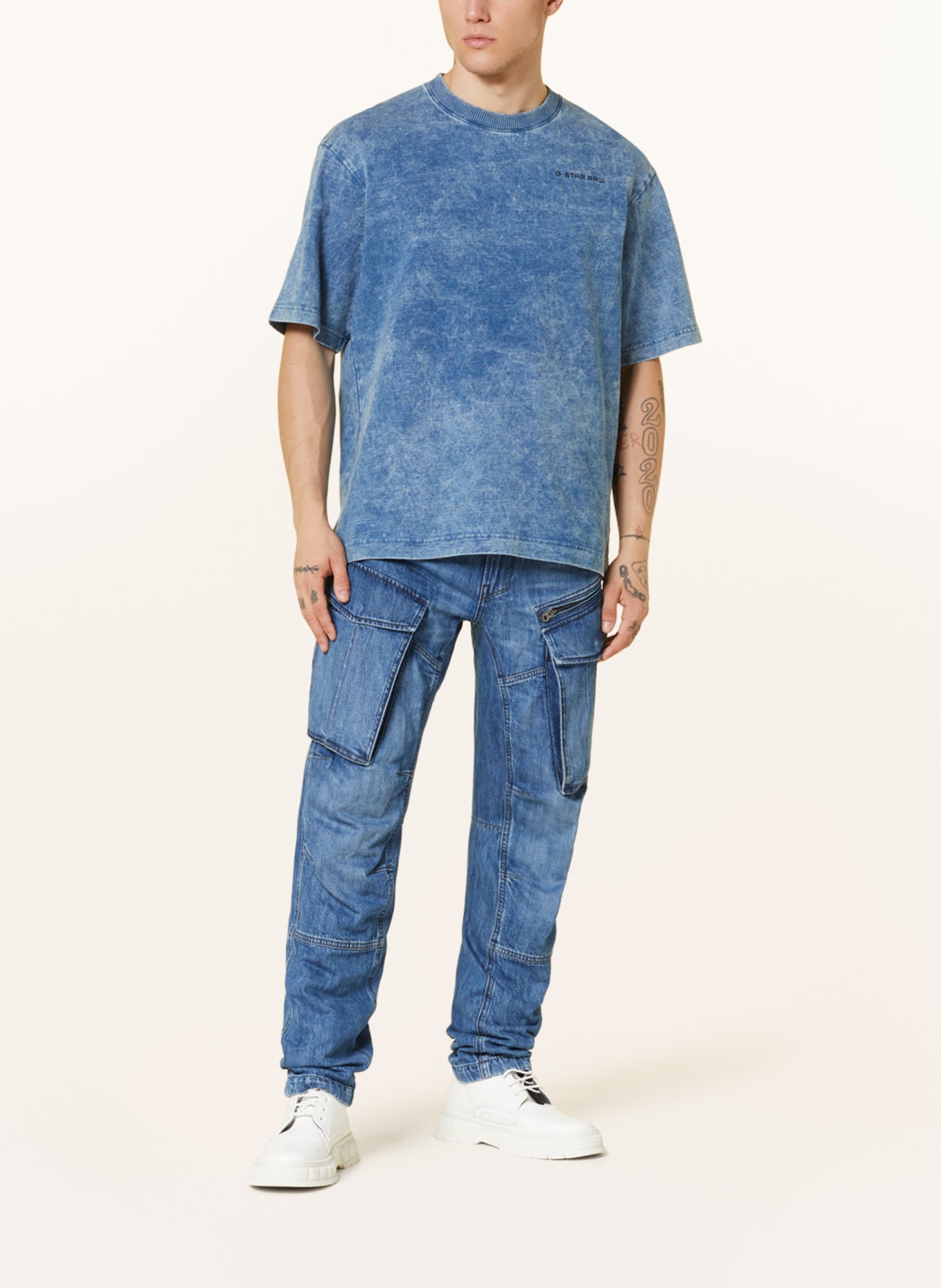 G-Star RAW T-shirt INDIGO BOXY, Color: BLUE (Image 2)