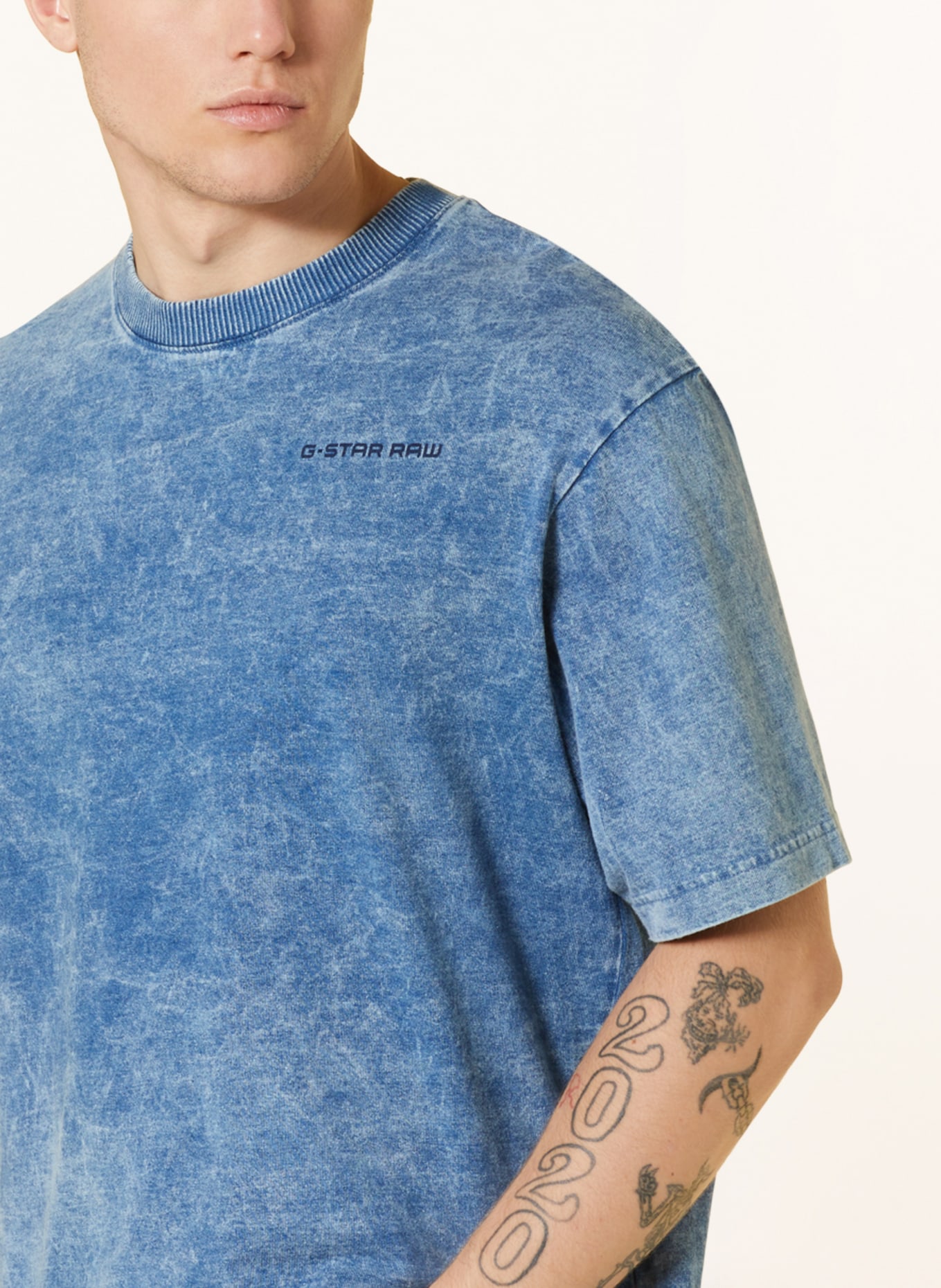 G-Star RAW T-shirt INDIGO BOXY, Color: BLUE (Image 4)