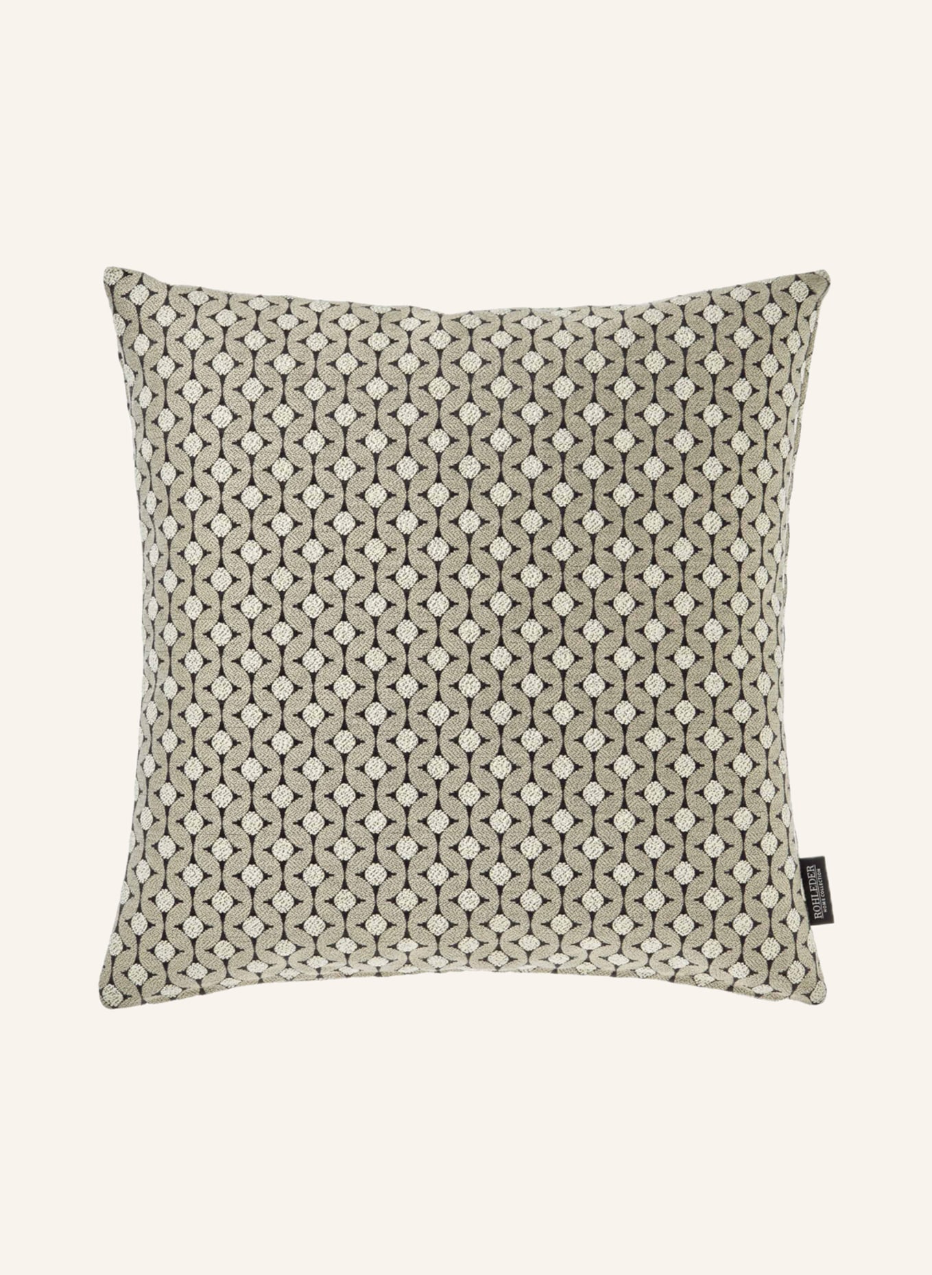 ROHLEDER Decorative cushion BONITA with feather filling, Color: GRAY/ CREAM/ BLACK (Image 1)