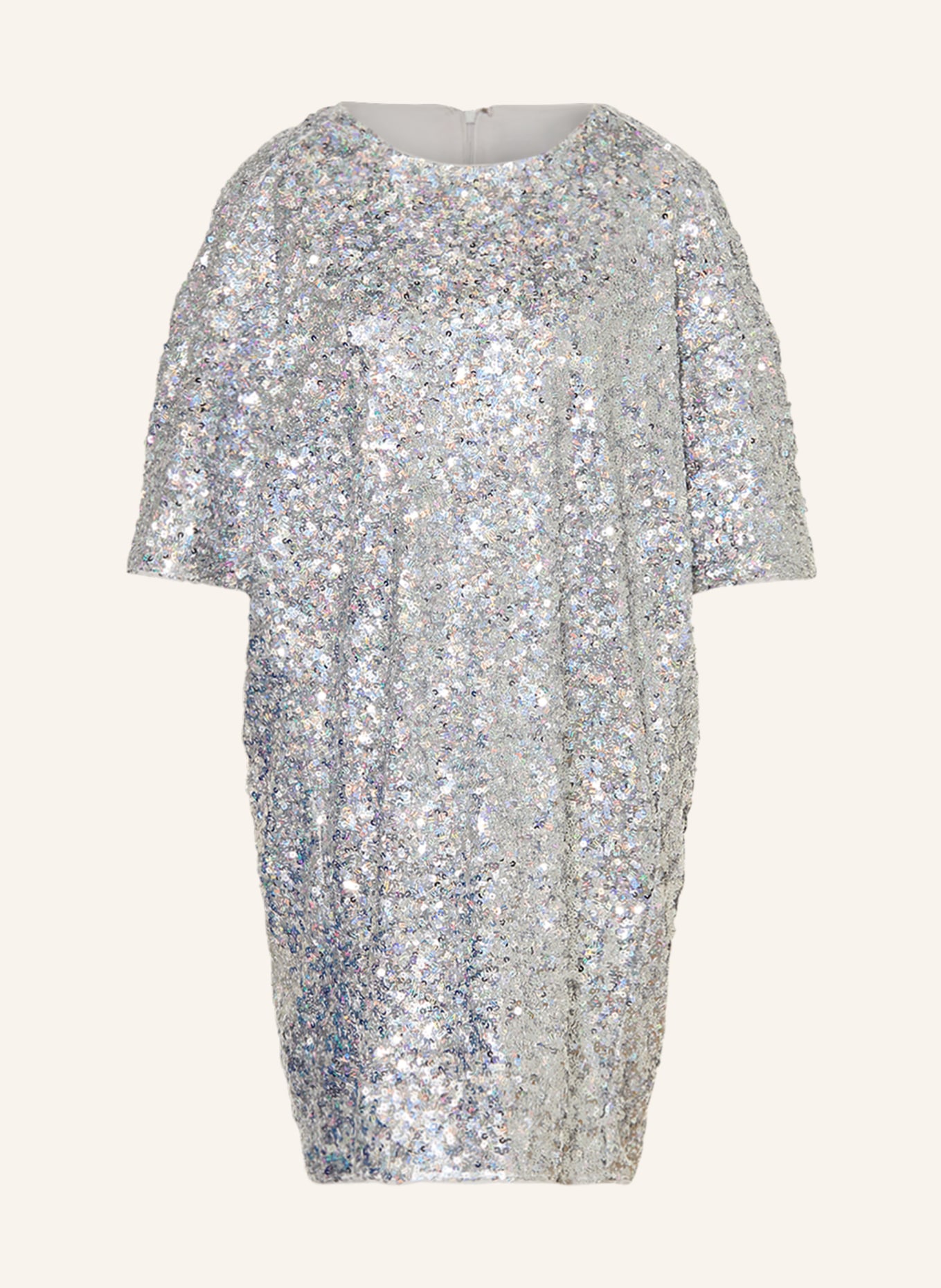 ESSENTIEL ANTWERP Dress FELT with sequins, Color: SILVER (Image 1)