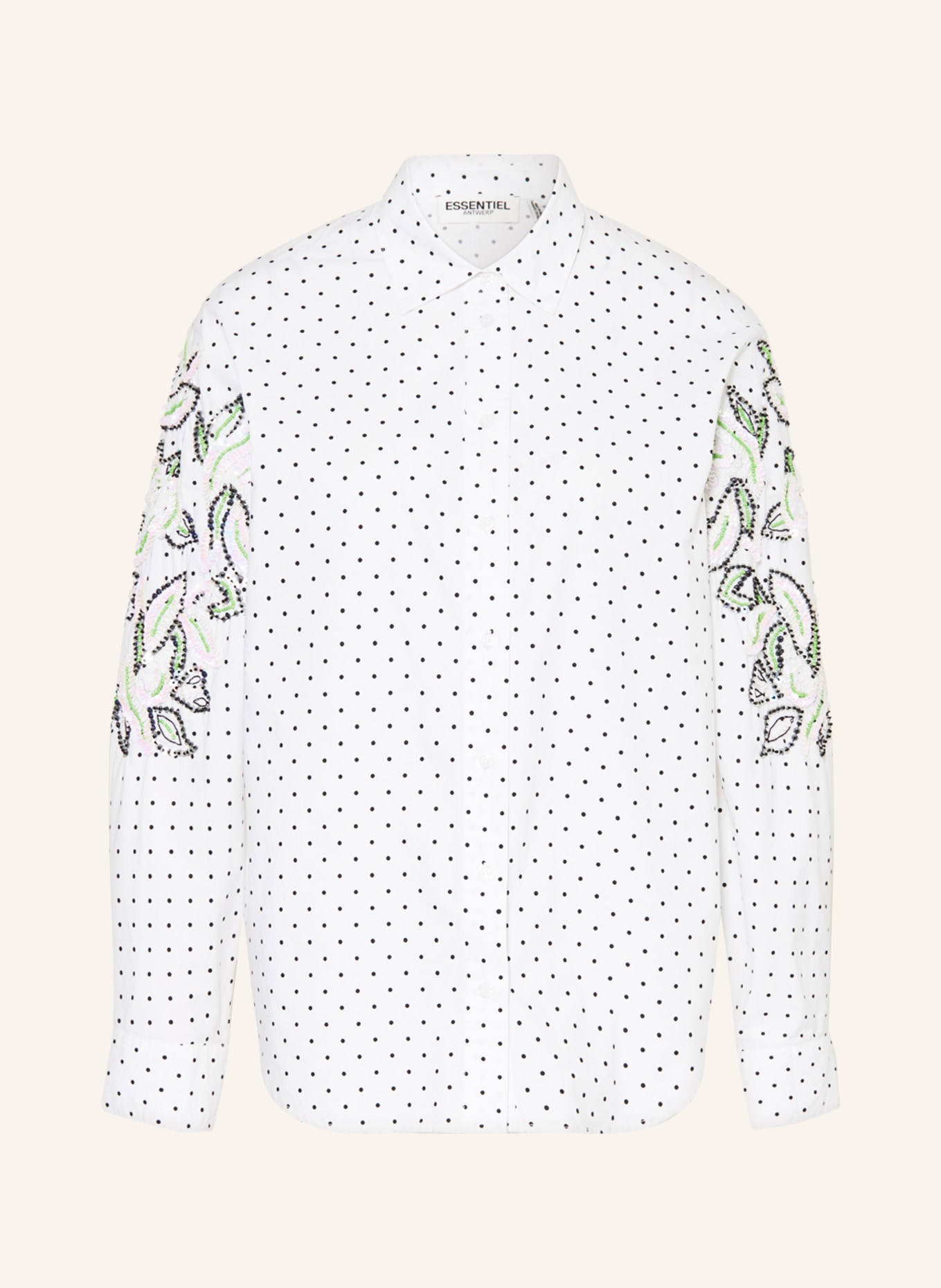 ESSENTIEL ANTWERP Shirt blouse FEENIE with sequins, Color: WHITE (Image 1)