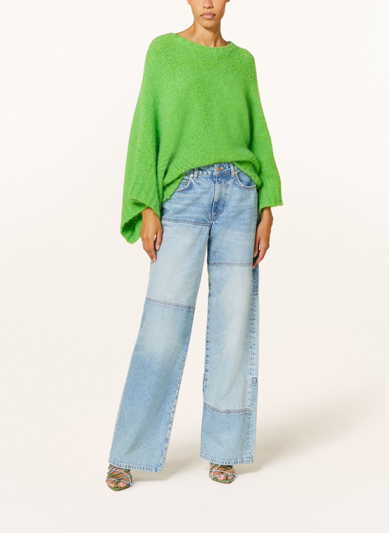 ESSENTIEL ANTWERP Sweater FLUVIO with mohair, Color: LIGHT GREEN (Image 2)