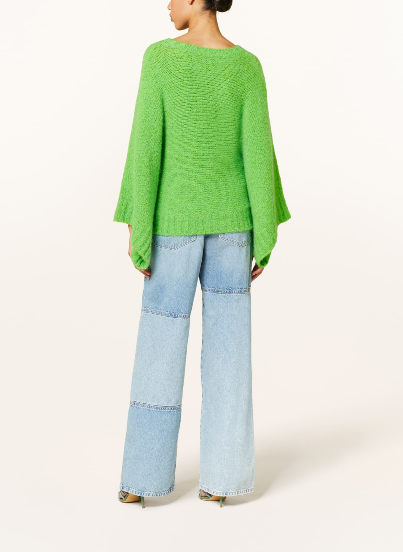 ESSENTIEL ANTWERP Sweater FLUVIO with mohair, Color: LIGHT GREEN (Image 3)
