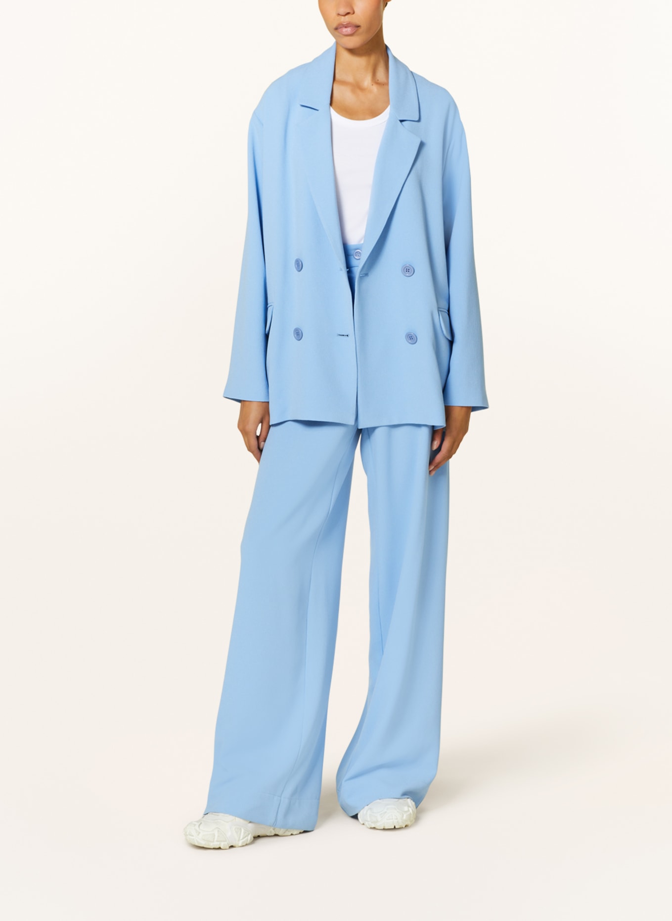 ESSENTIEL ANTWERP Oversized blazer FALLOUTBOY, Color: LIGHT BLUE (Image 2)
