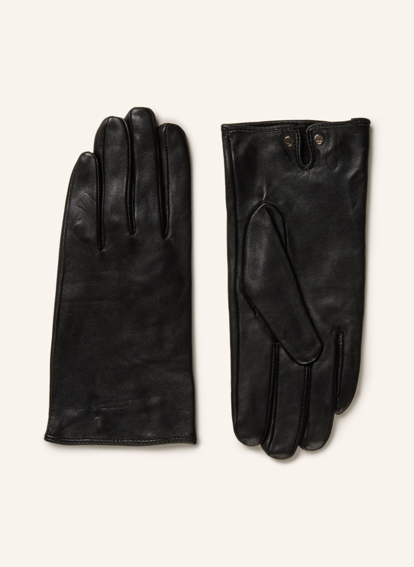 TED BAKER Leather gloves ARLEOS, Color: BLACK (Image 1)