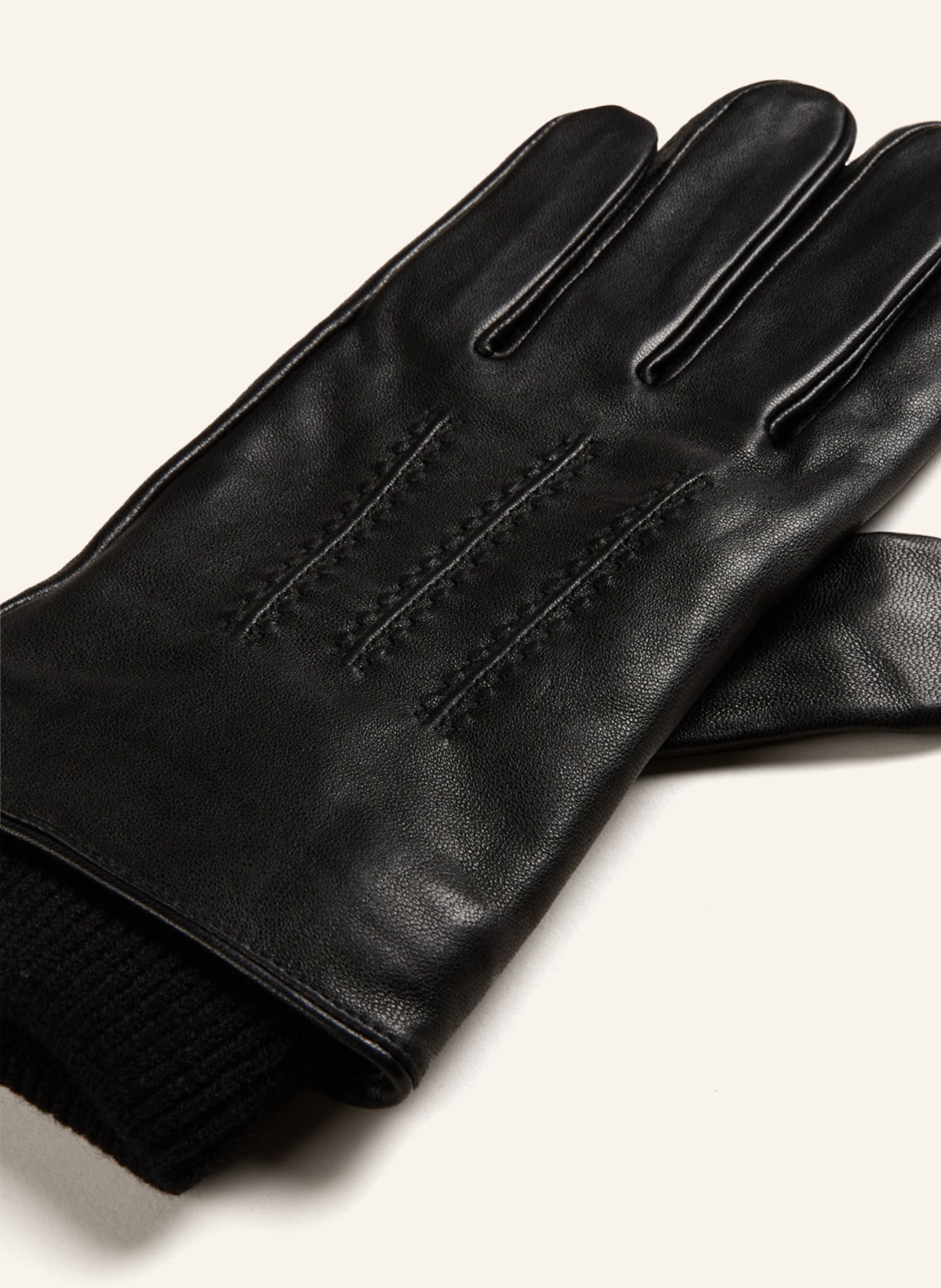 TED BAKER Leather gloves BALLAT, Color: BLACK (Image 2)