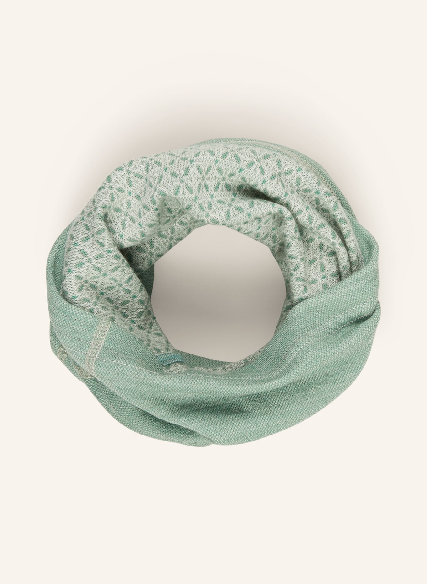 DEVOLD Loop scarf made of merino wool, Color: MINT (Image 2)