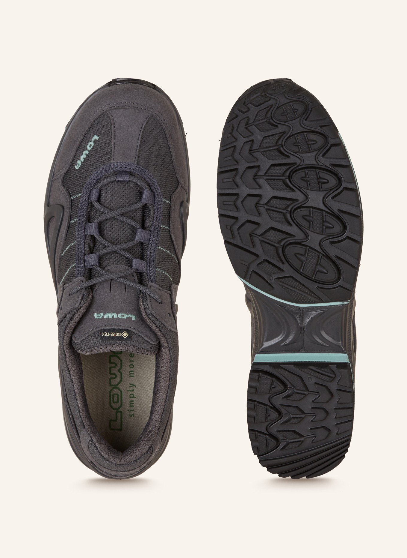 LOWA Outdoor shoes GORGON GTX , Color: DARK GRAY/ LIGHT BLUE (Image 5)