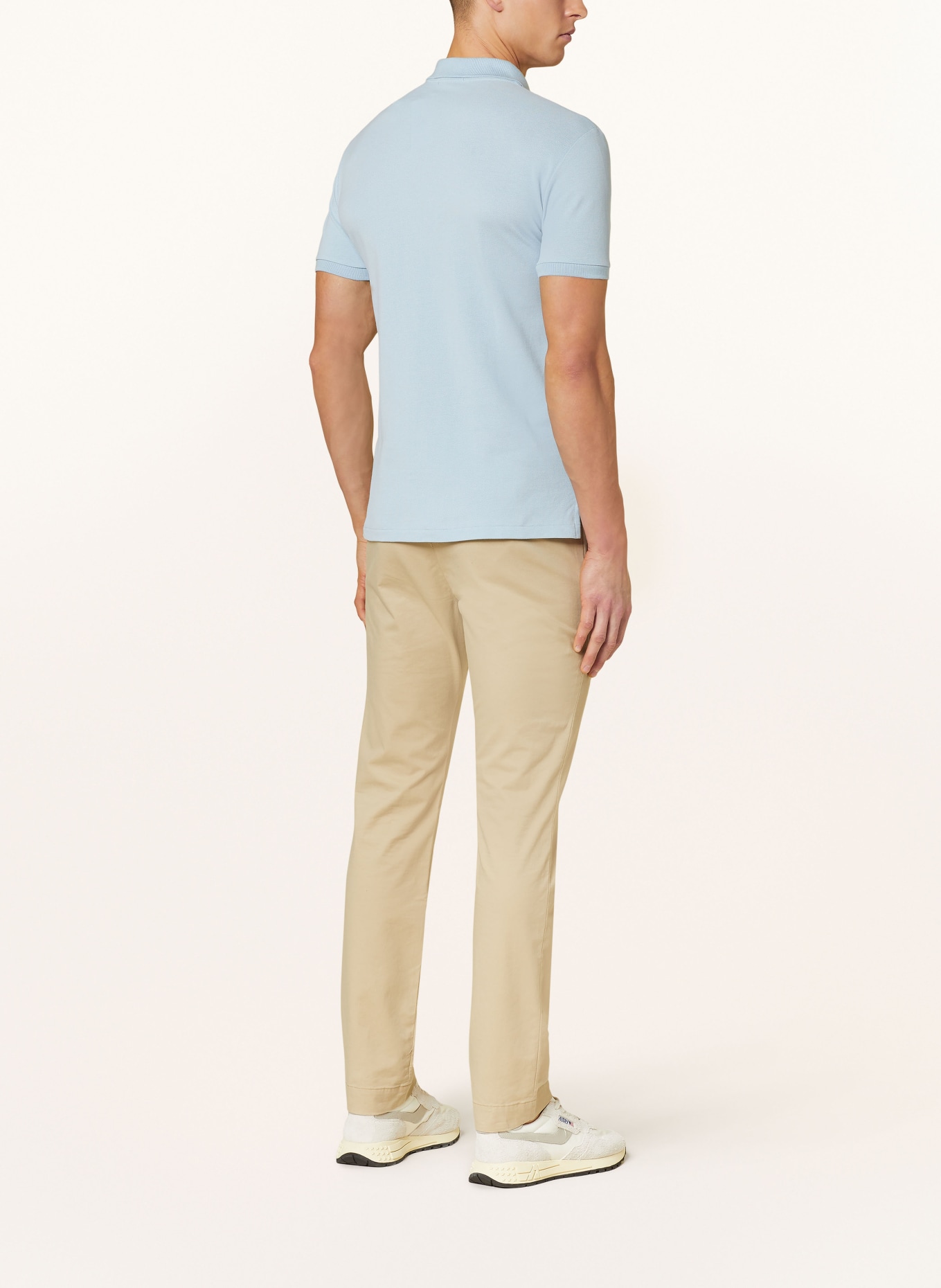 POLO RALPH LAUREN Piqué-Poloshirt Slim Fit, Farbe: BLAUGRAU (Bild 3)