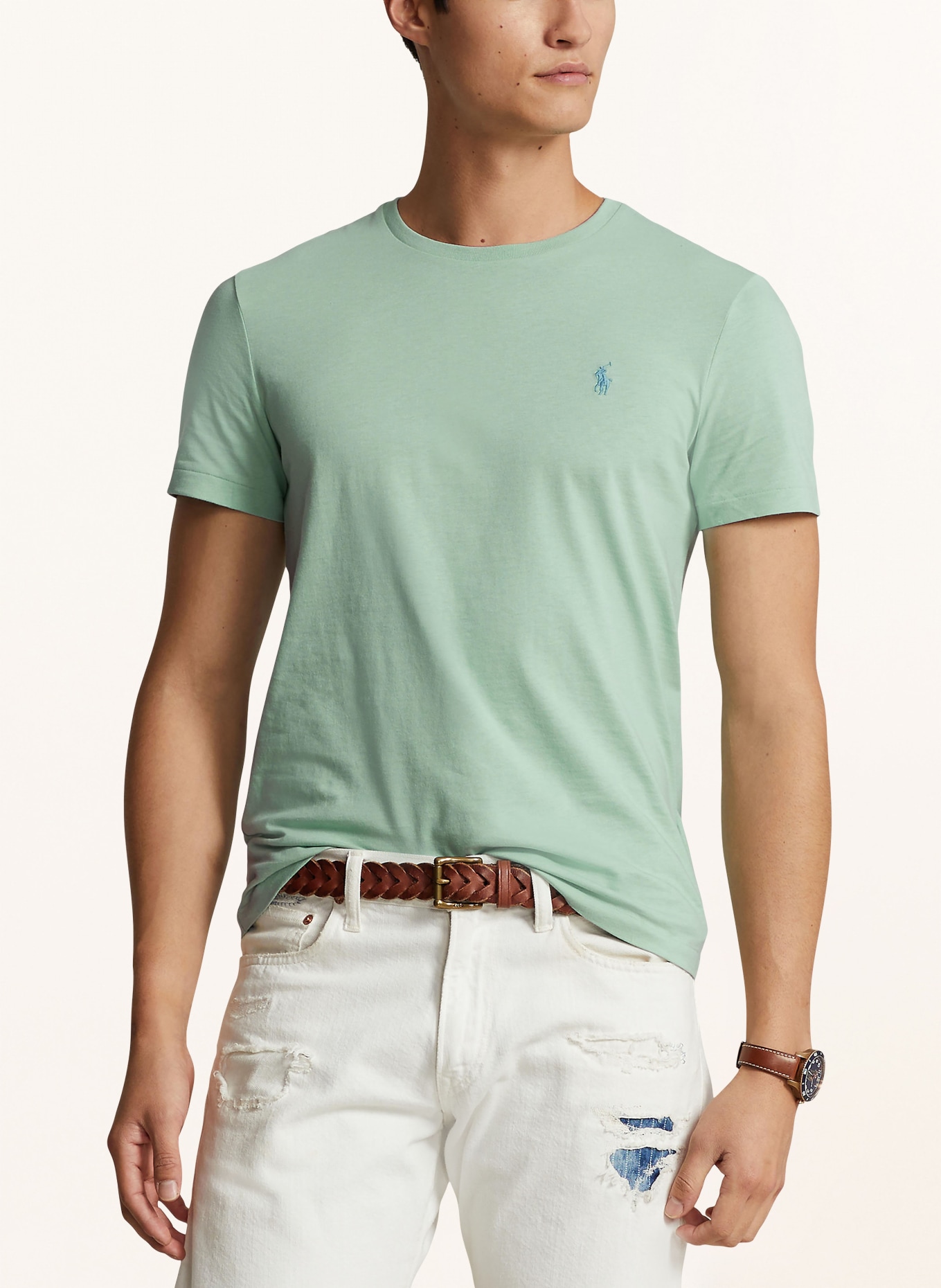 POLO RALPH LAUREN T-shirt, Color: LIGHT GREEN (Image 4)