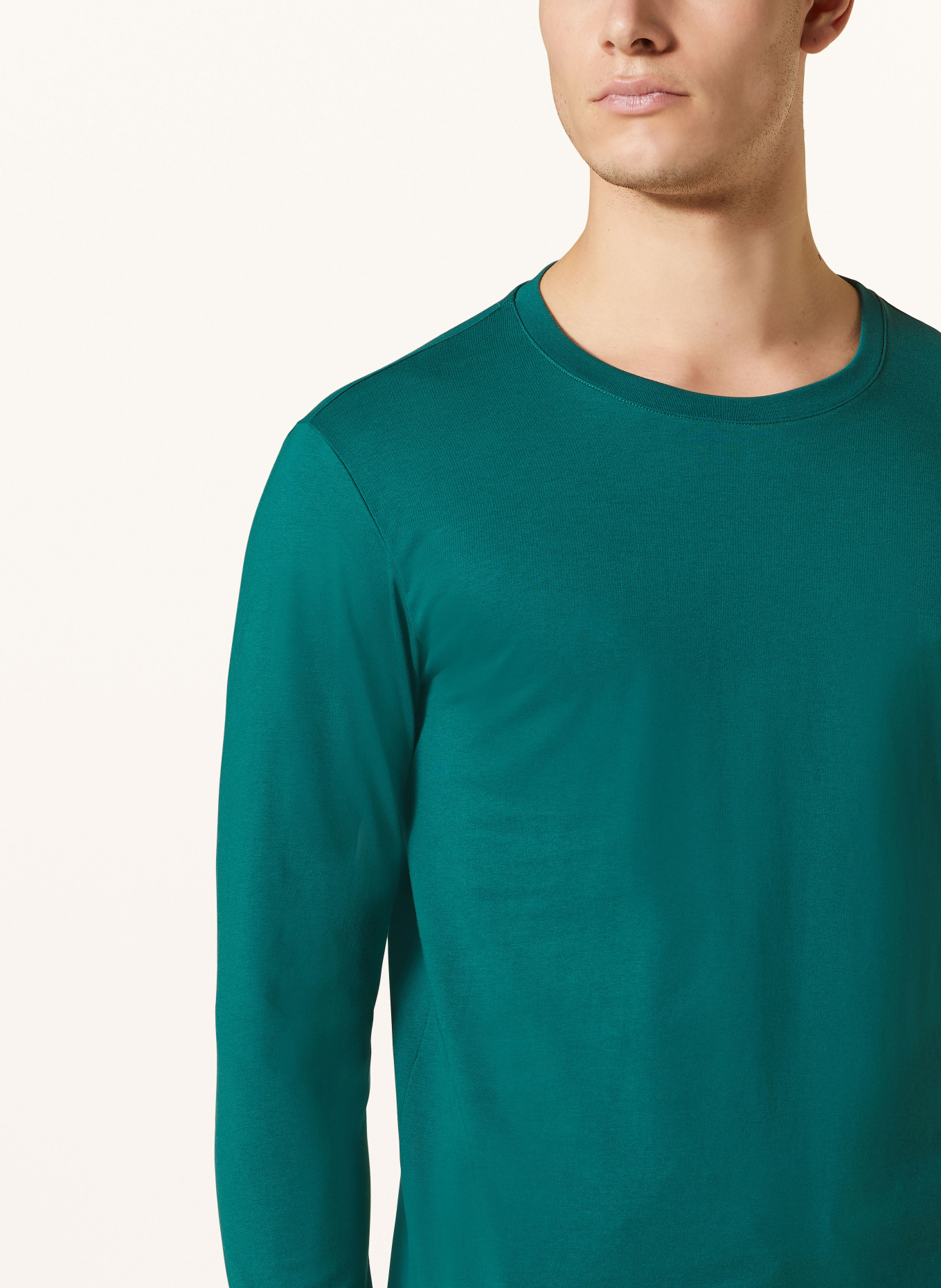 HANRO Pajama shirt LIVING , Color: GREEN (Image 4)