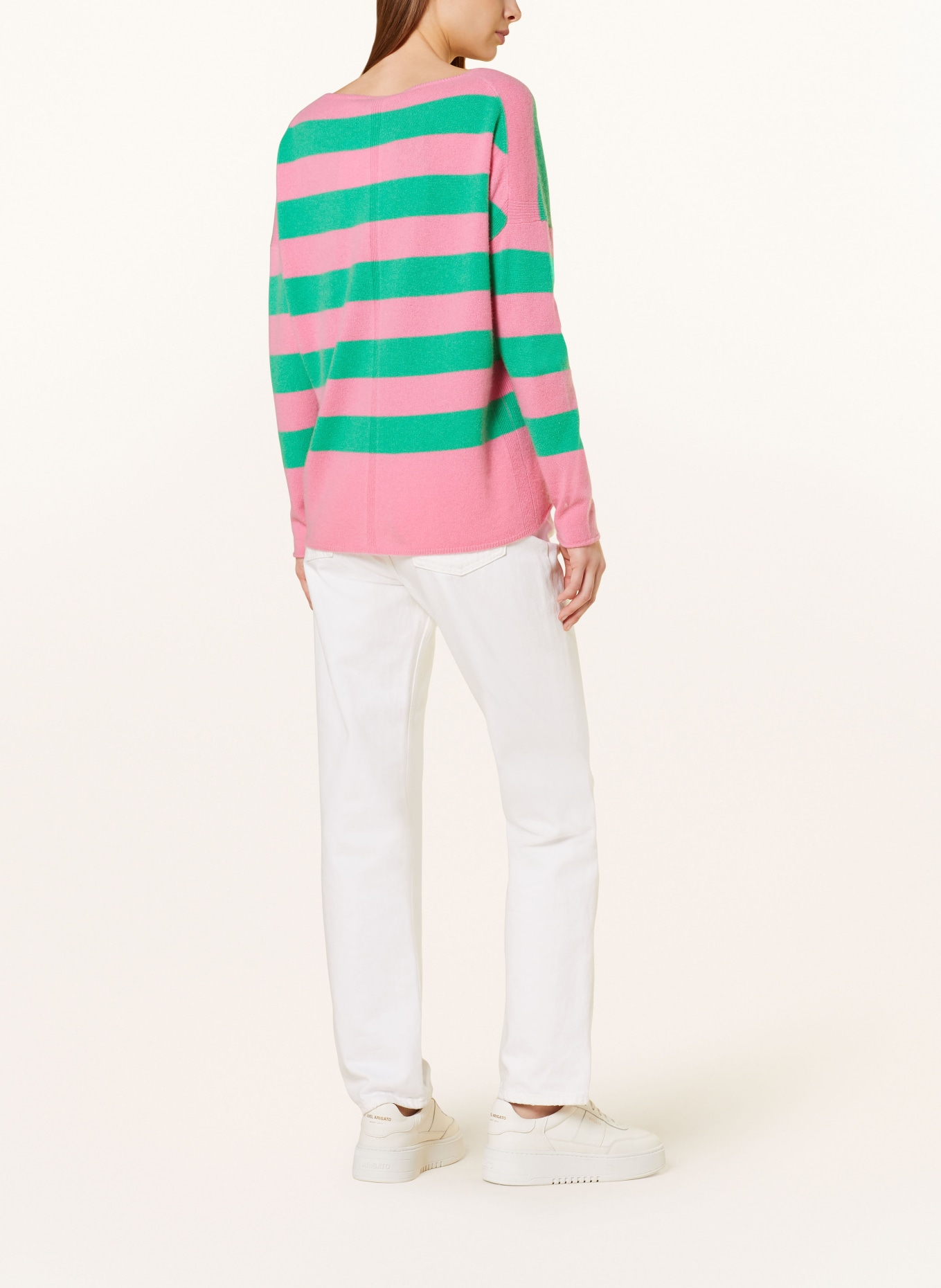 lilienfels Cashmere-Pullover, Farbe: ROSA/ GRÜN (Bild 3)