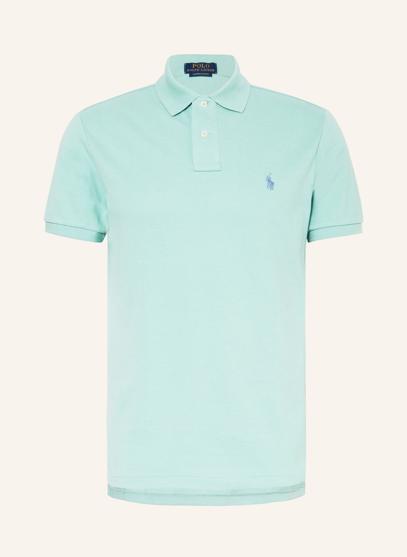 POLO RALPH LAUREN Piqué-Poloshirt Custom Slim Fit, Farbe: MINT (Bild 1)