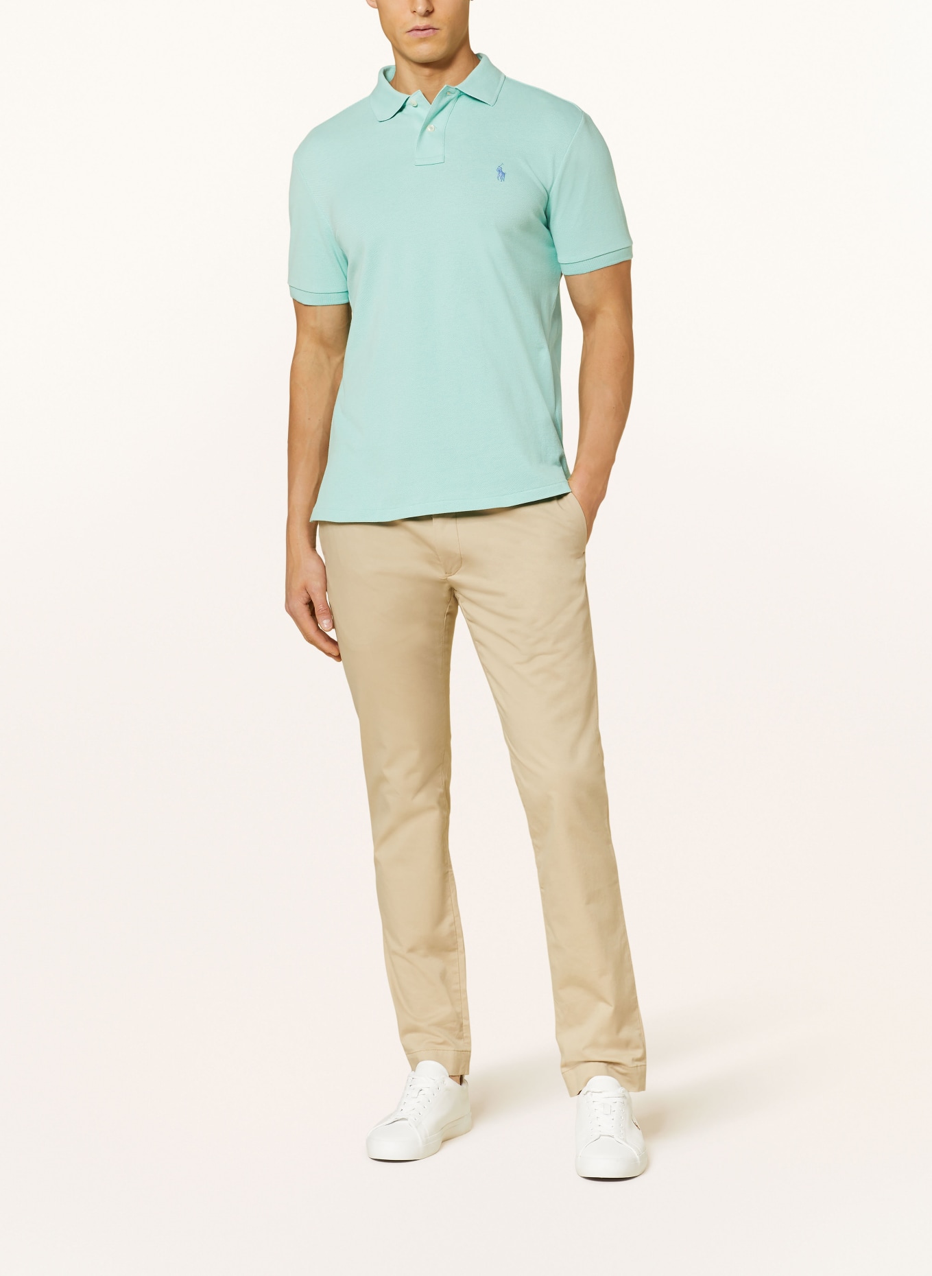 POLO RALPH LAUREN Piqué-Poloshirt Custom Slim Fit, Farbe: MINT (Bild 2)