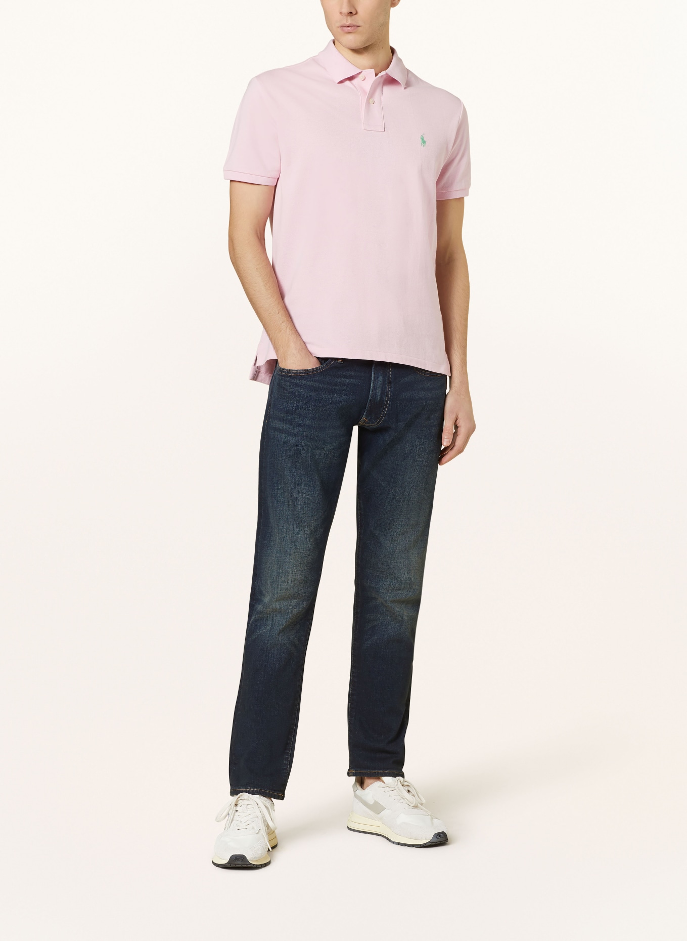 POLO RALPH LAUREN Piqué-Poloshirt Custom Slim Fit, Farbe: ROSA (Bild 2)