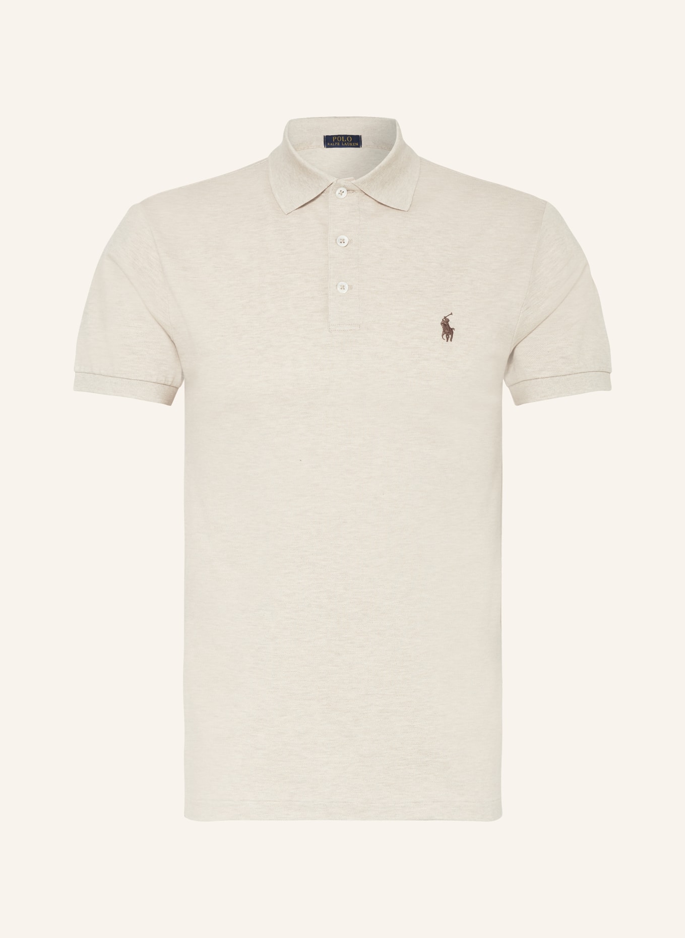 POLO RALPH LAUREN Piqué-Poloshirt Slim Fit, Farbe: BEIGE (Bild 1)