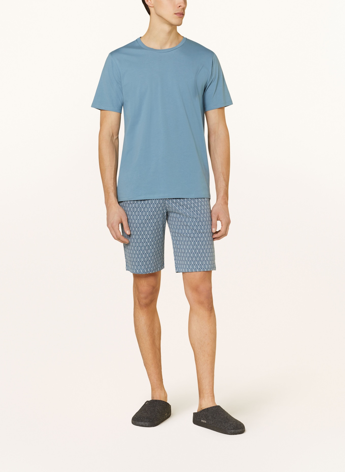 SCHIESSER Pajama shirt MIX+RELAX, Color: BLUE GRAY (Image 2)