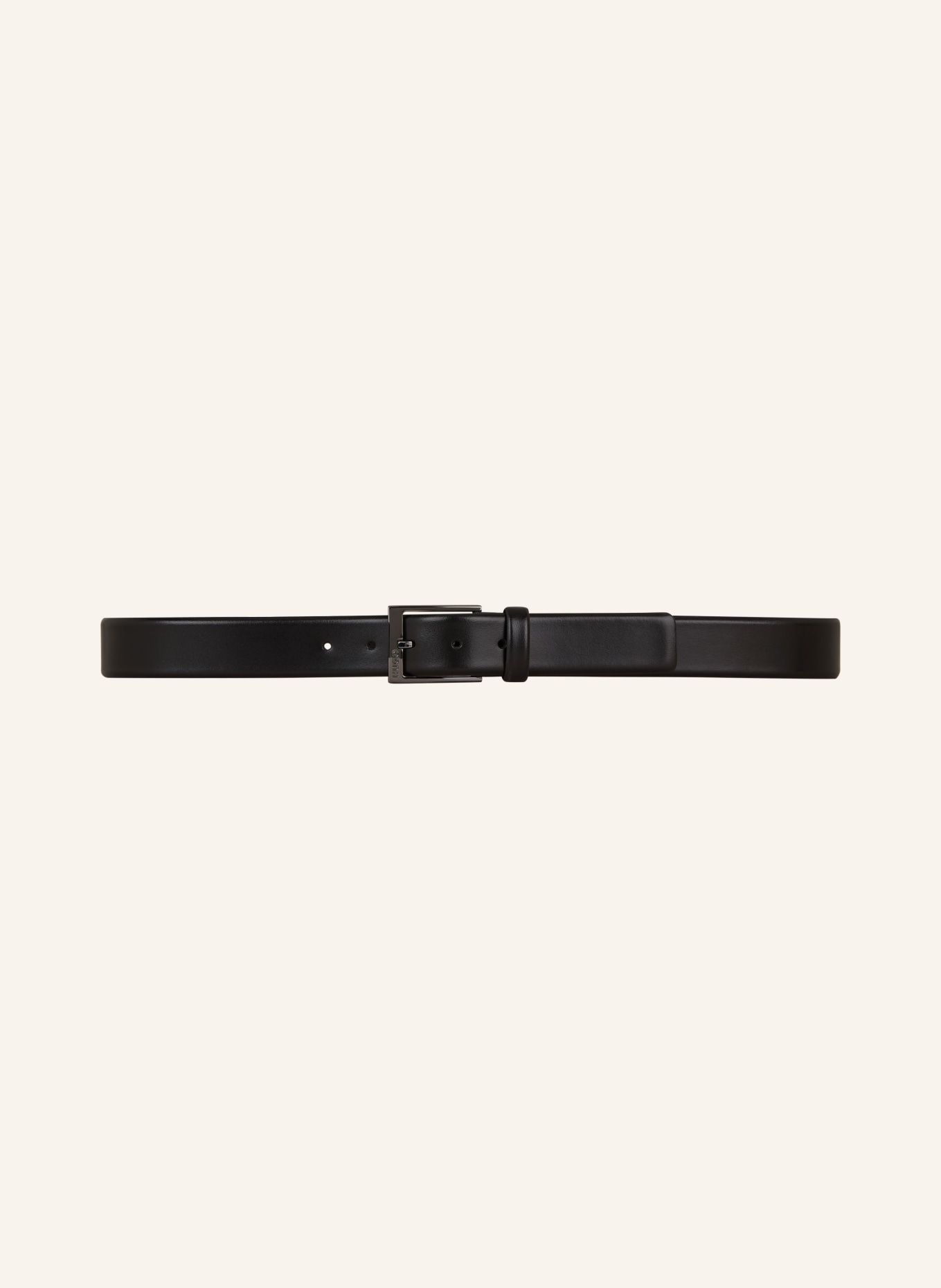 HUGO Leather belt GARNEY, Color: BLACK (Image 2)