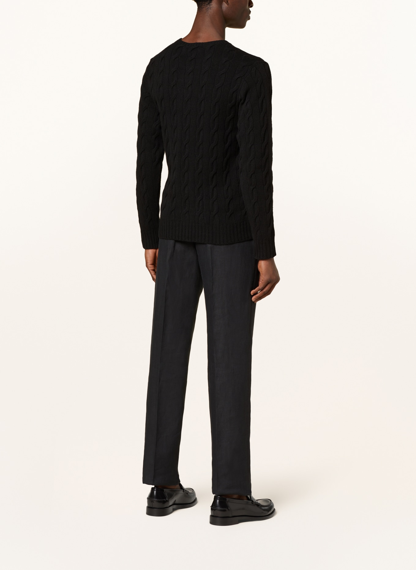 RALPH LAUREN PURPLE LABEL Cashmere sweater, Color: BLACK (Image 3)