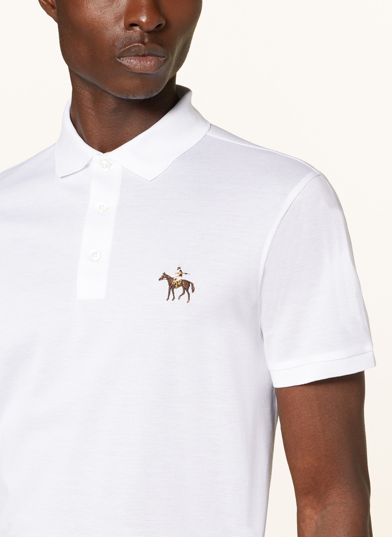 RALPH LAUREN PURPLE LABEL Jersey polo shirt, Color: WHITE (Image 5)
