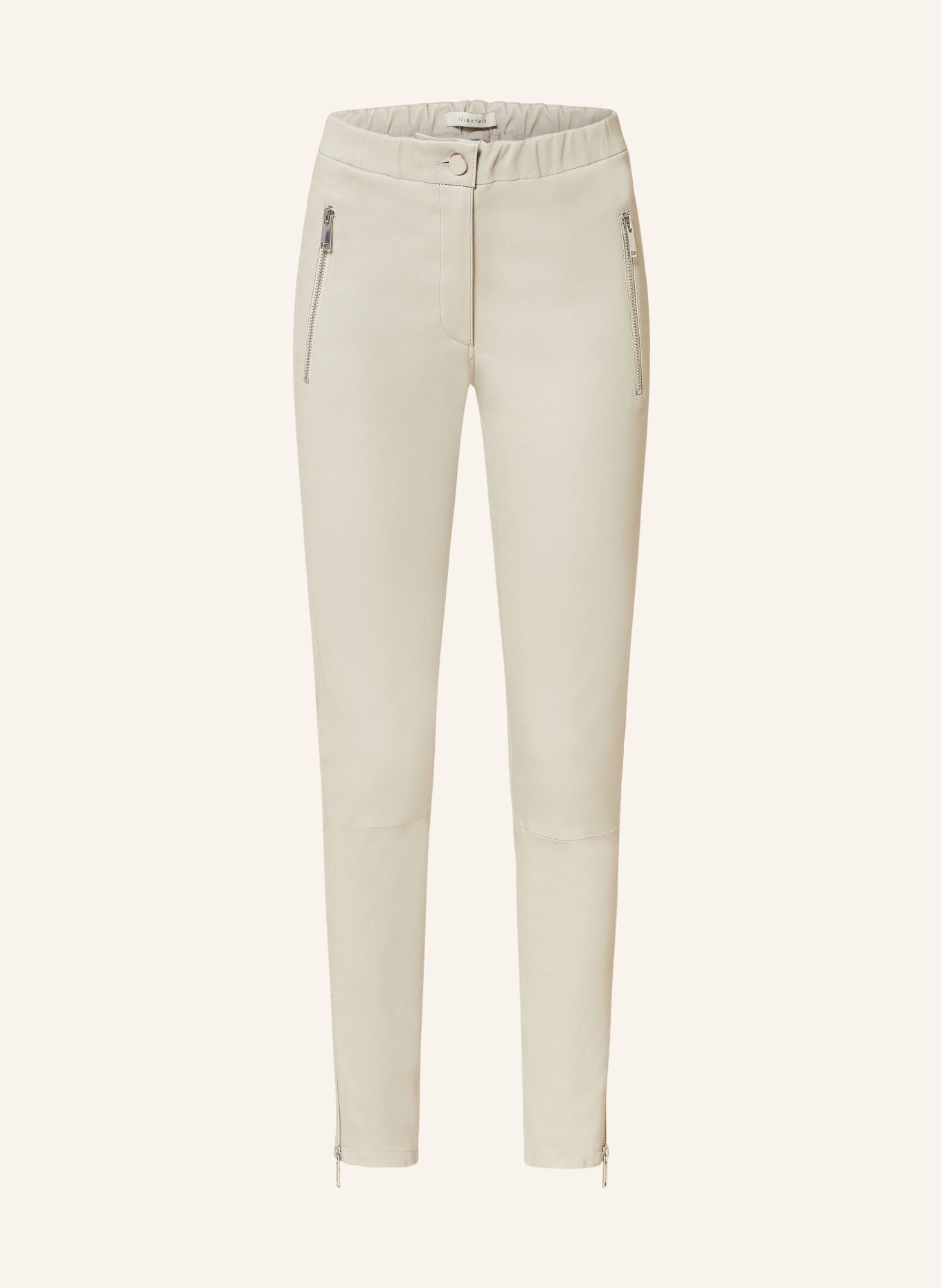 lilienfels 7/8 leather trousers , Color: CREAM (Image 1)