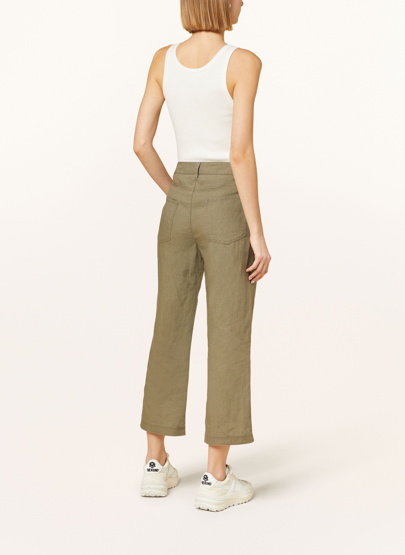 MAC Culottes NORA with linen, Color: OLIVE (Image 3)