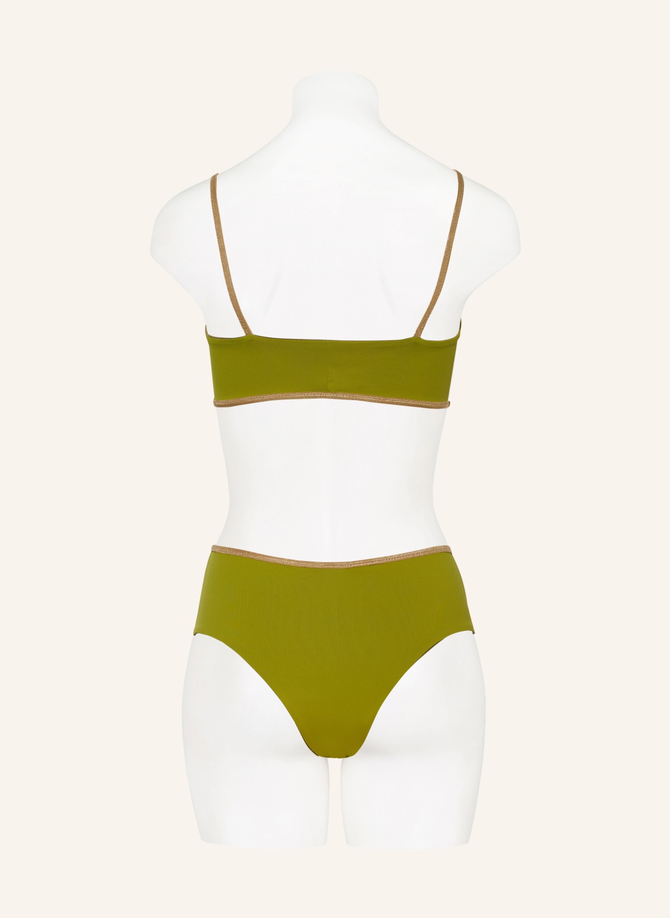 MYMARINI Bustier-Bikini-Top SHINE zum Wenden , Farbe: OLIV (Bild 5)