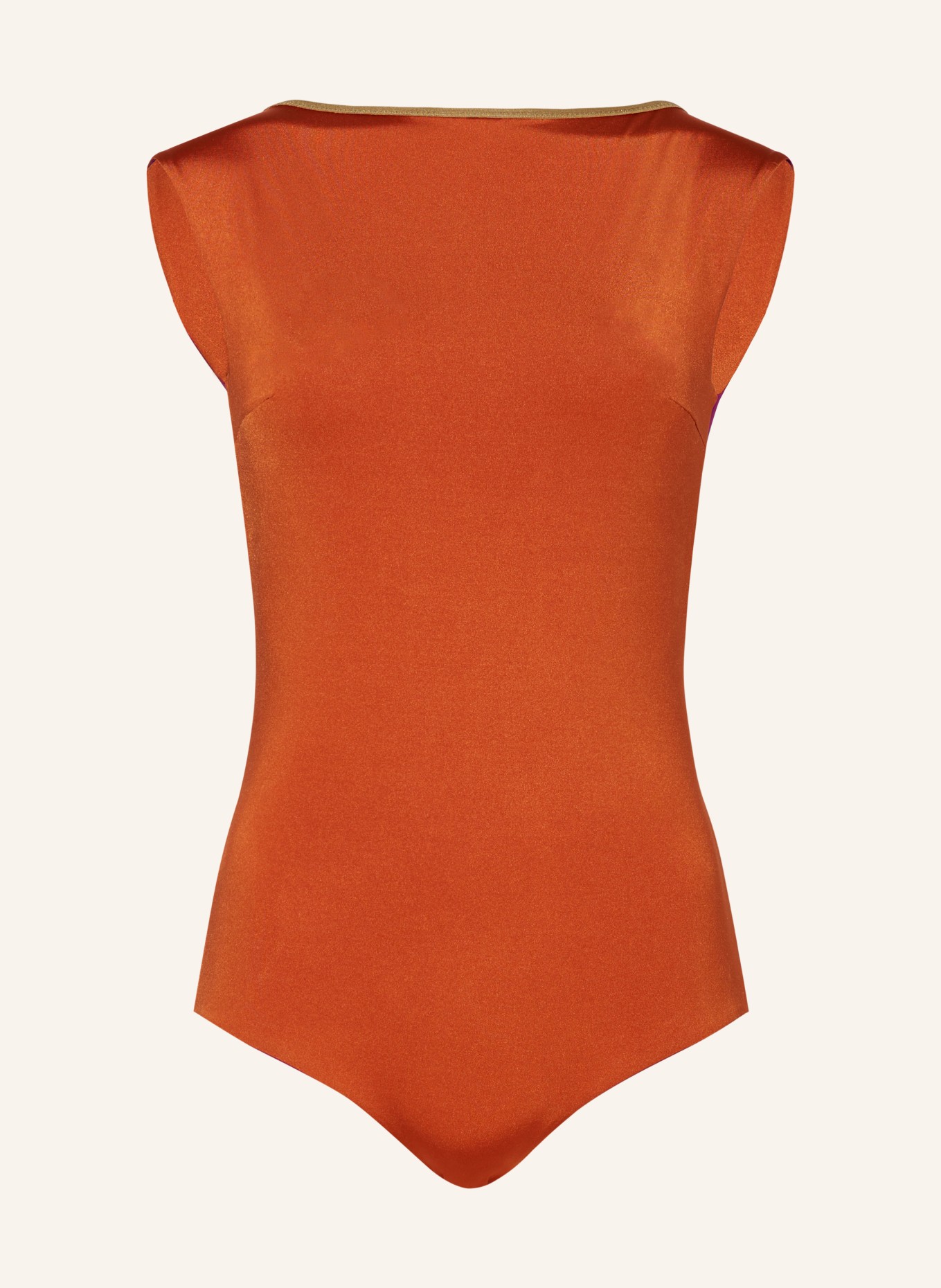 MYMARINI Swimsuit SEABODY SHINE reversible , Color: FUCHSIA/ DARK ORANGE (Image 1)