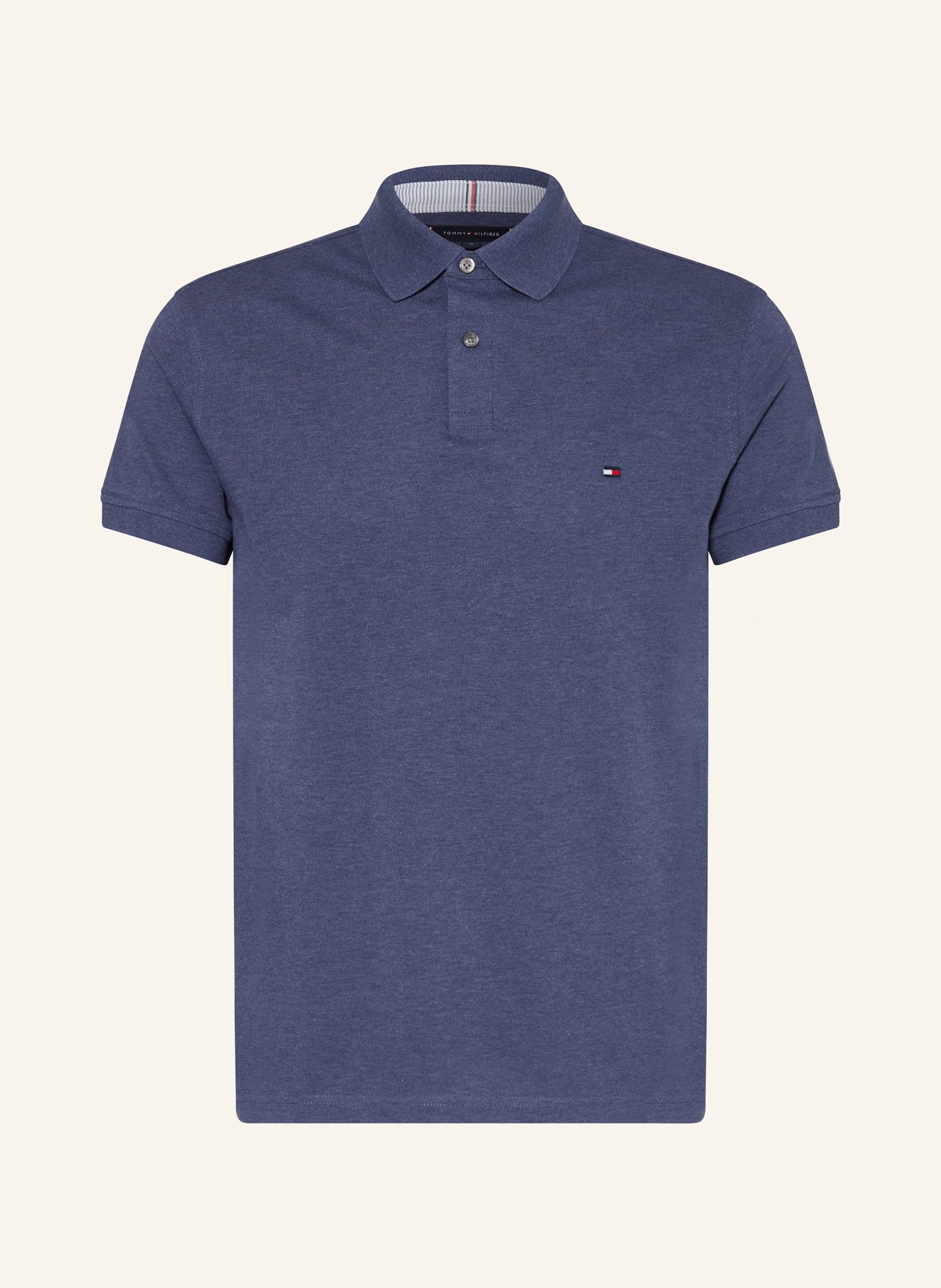 TOMMY HILFIGER Piqué-Poloshirt Regular Fit, Farbe: DUNKELBLAU (Bild 1)