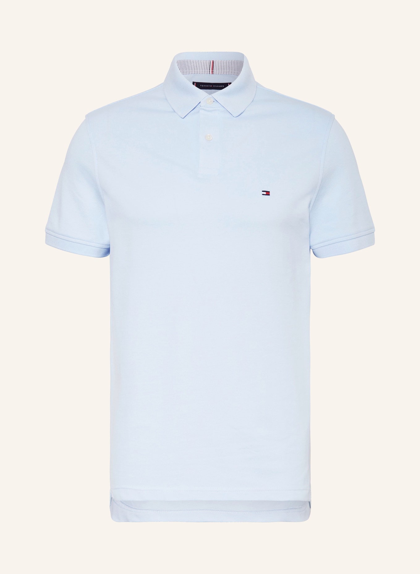 TOMMY HILFIGER Piqué polo shirt regular fit, Color: LIGHT BLUE (Image 1)