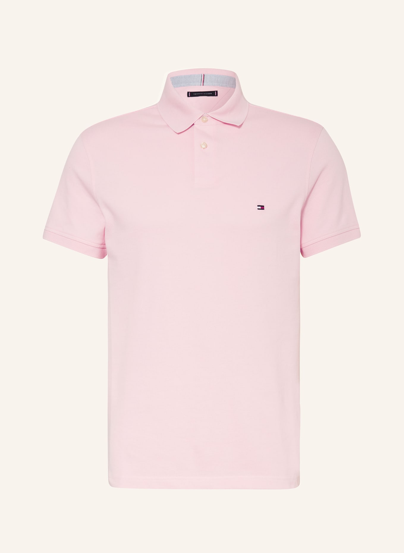 TOMMY HILFIGER Piqué-Poloshirt Regular Fit, Farbe: PINK (Bild 1)