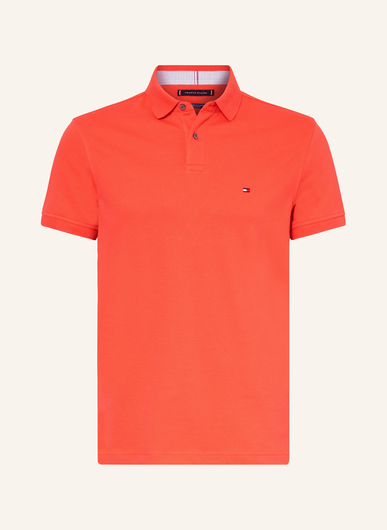 TOMMY HILFIGER Piqué-Poloshirt Regular Fit: HELLROT
