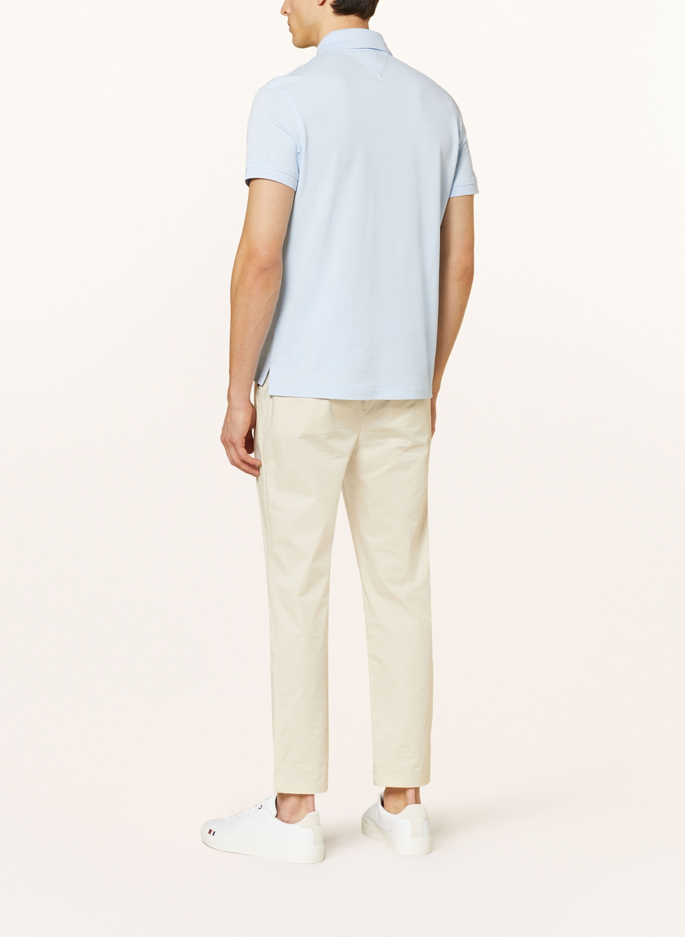 TOMMY HILFIGER Piqué polo shirt slim fit, Color: LIGHT BLUE (Image 3)