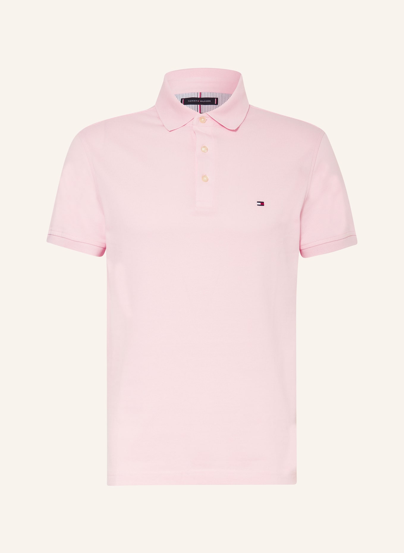 TOMMY HILFIGER Piqué-Poloshirt Slim Fit: PINK
