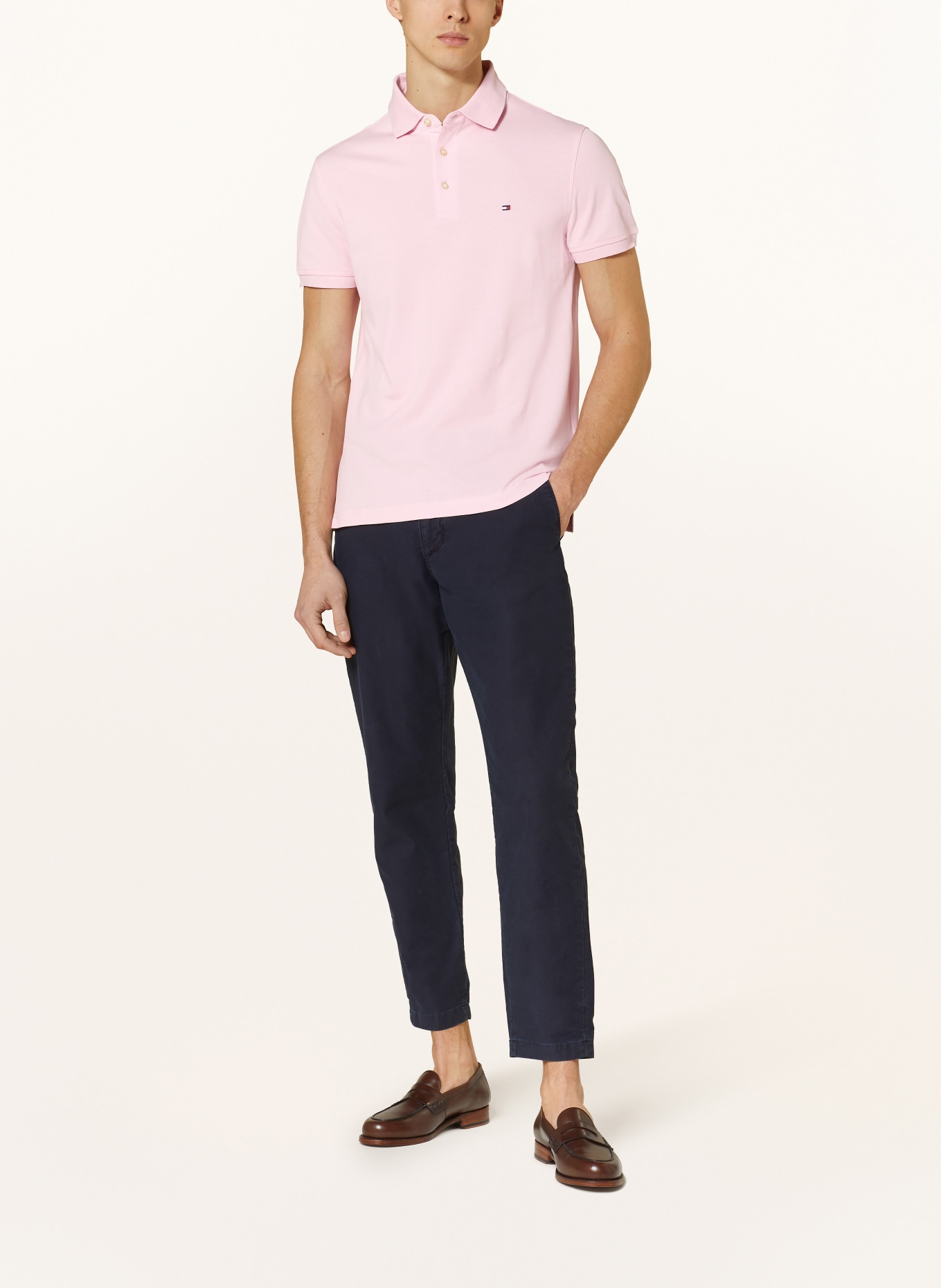 TOMMY HILFIGER Piqué-Poloshirt Slim Fit: PINK